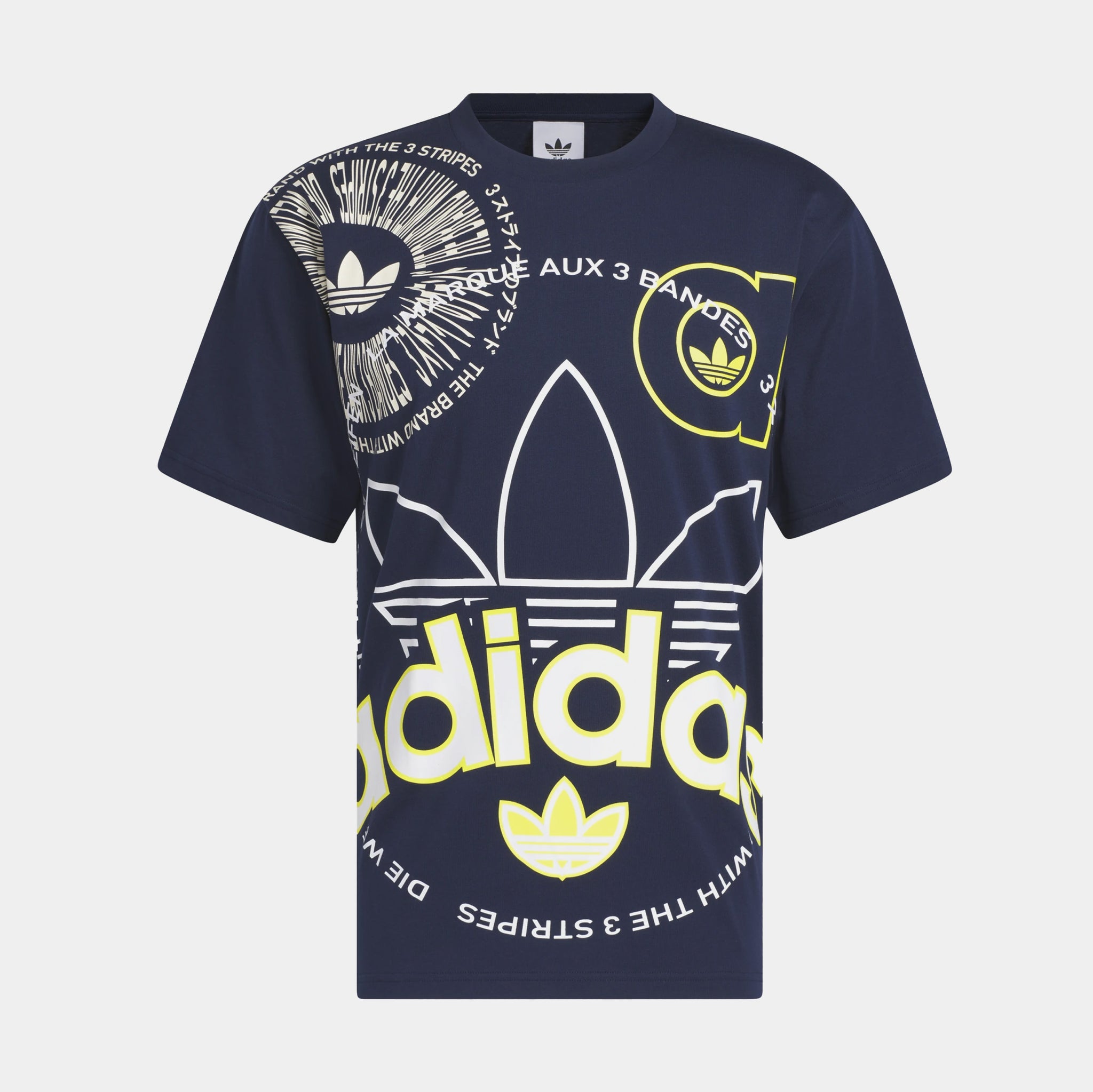 Adidas Logo Play Multi Tee - Mens XL / Night Indigo