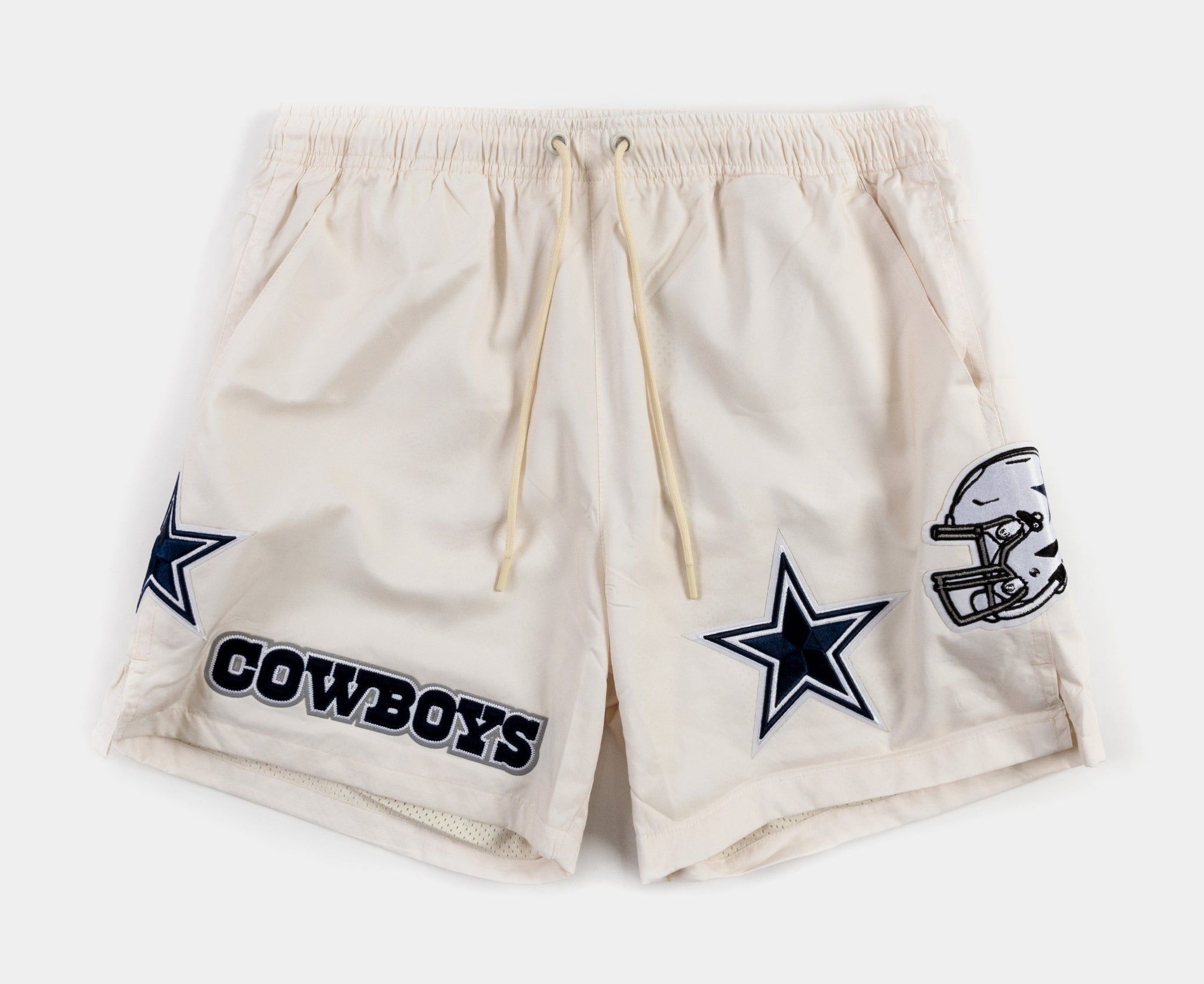 Pro Standard Dallas Cowboys Classic Woven Mens Shorts Beige Blue ...