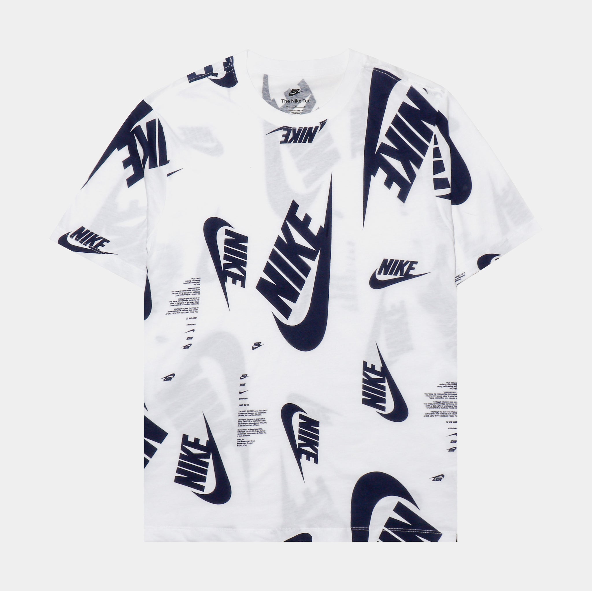 Nike NSW AOP Club Tee Mens Tshirt White DR7817-100 – Shoe Palace