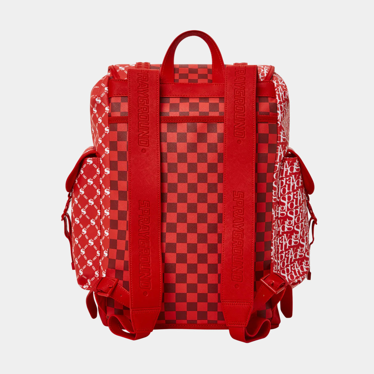 Sprayground Tri Split Monte Carlo Mens Backpack Red 910B4513NSZ – Shoe ...