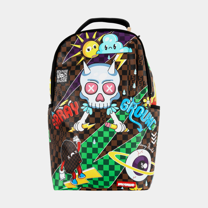 Sprayground Gold Shark In Paris DLXDVF Backpack Gold – FCS Sneakers