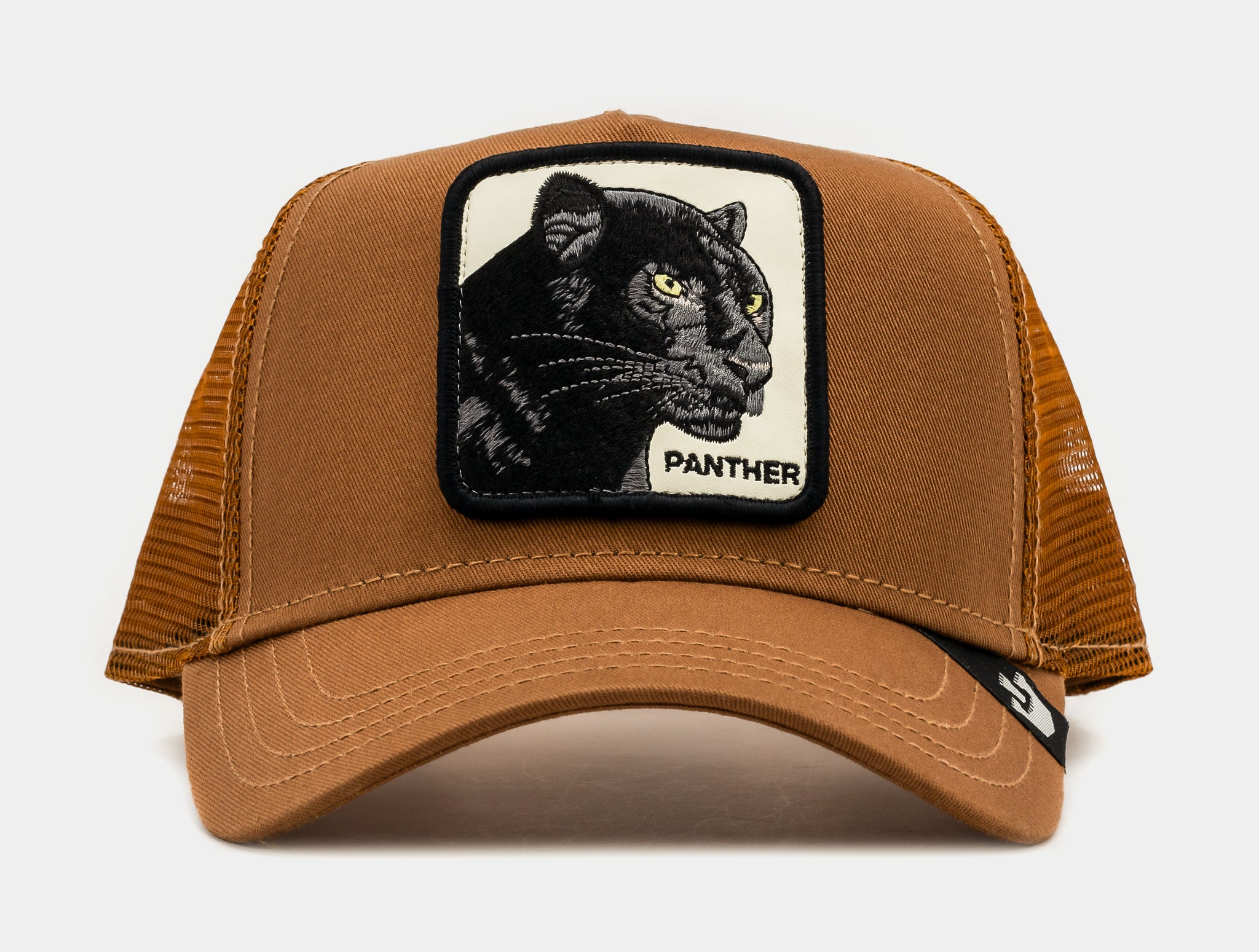 Goorin Bros The Panther 14x14 Trucker Mens Hat (Black/Brown)