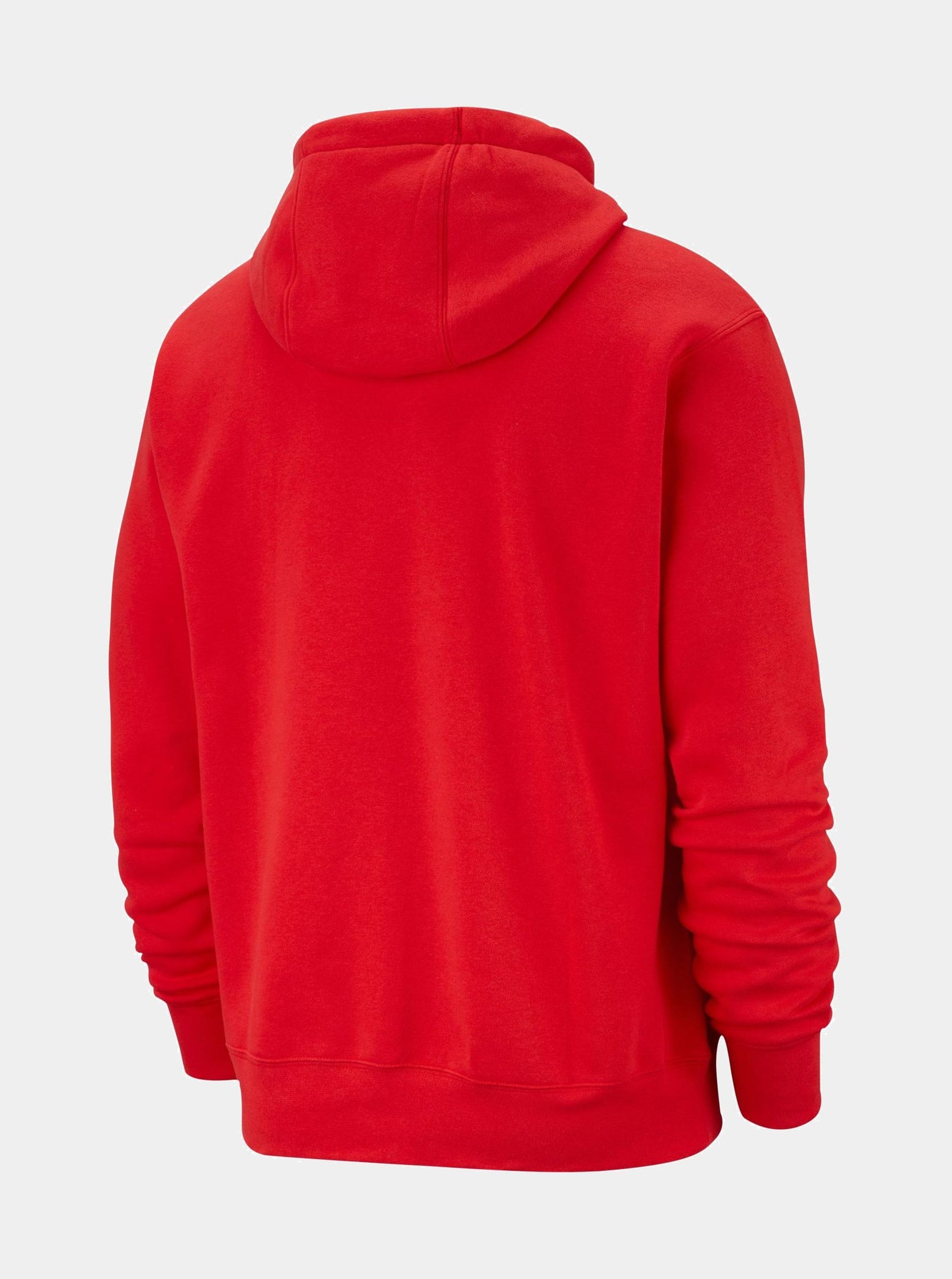 Sportswear Club Fleece Pullover Mens Hoodie (Red/White)
