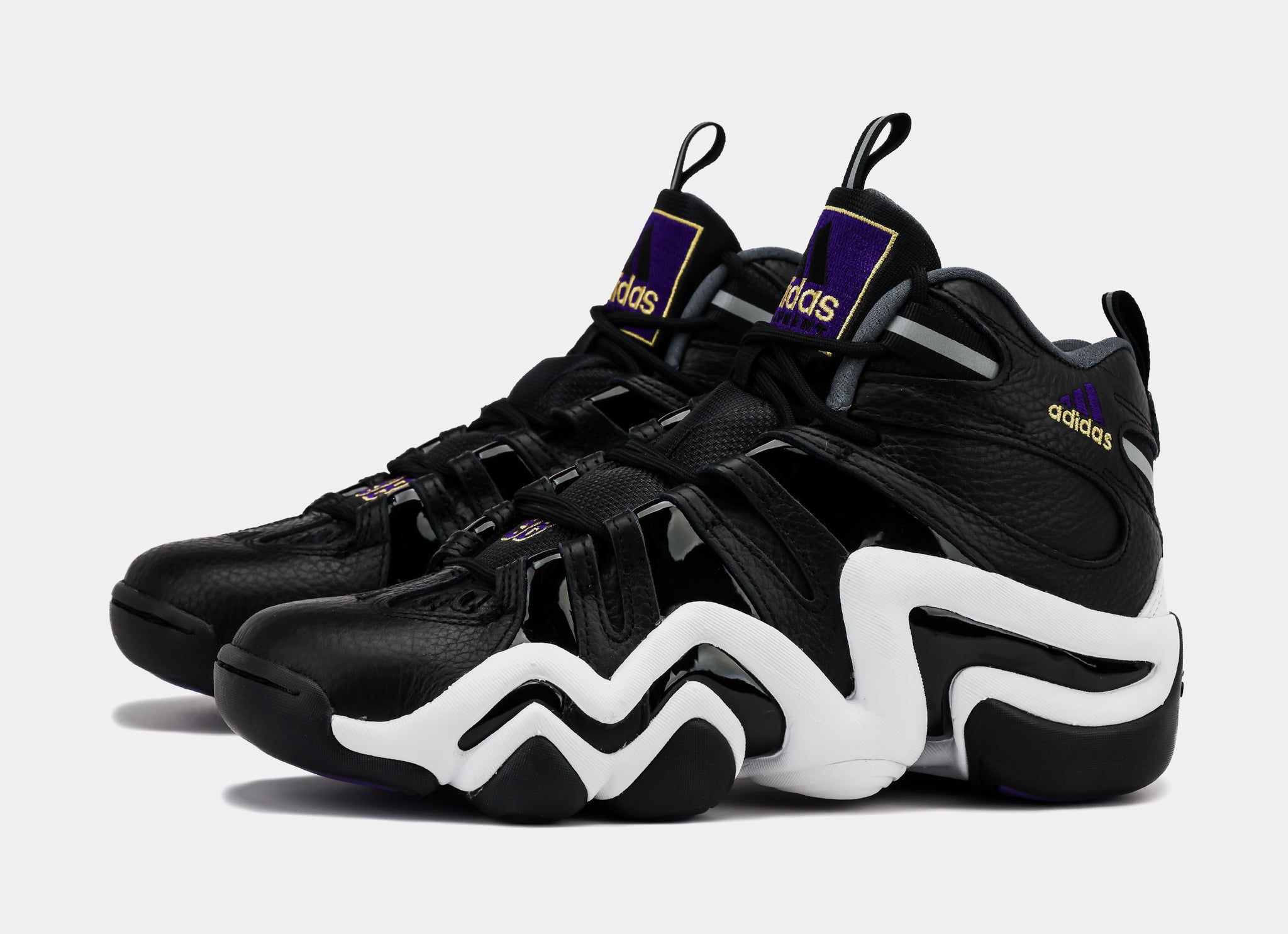 adidas Crazy 8 Mens Basketball Shoes Core Black Regal Purple Cloud ...
