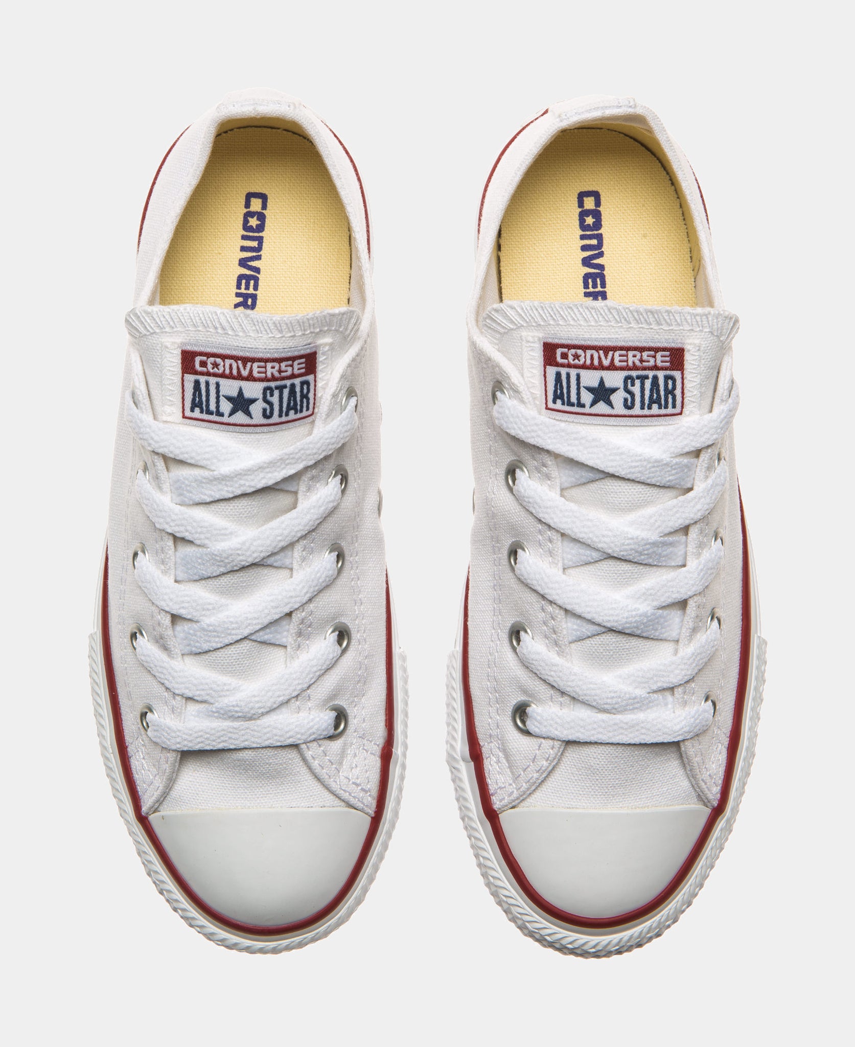 CONVERSE 3J256 Chuck Taylor All Star Low Preschool Lifestyle Shoes (White) Image 25893201641678