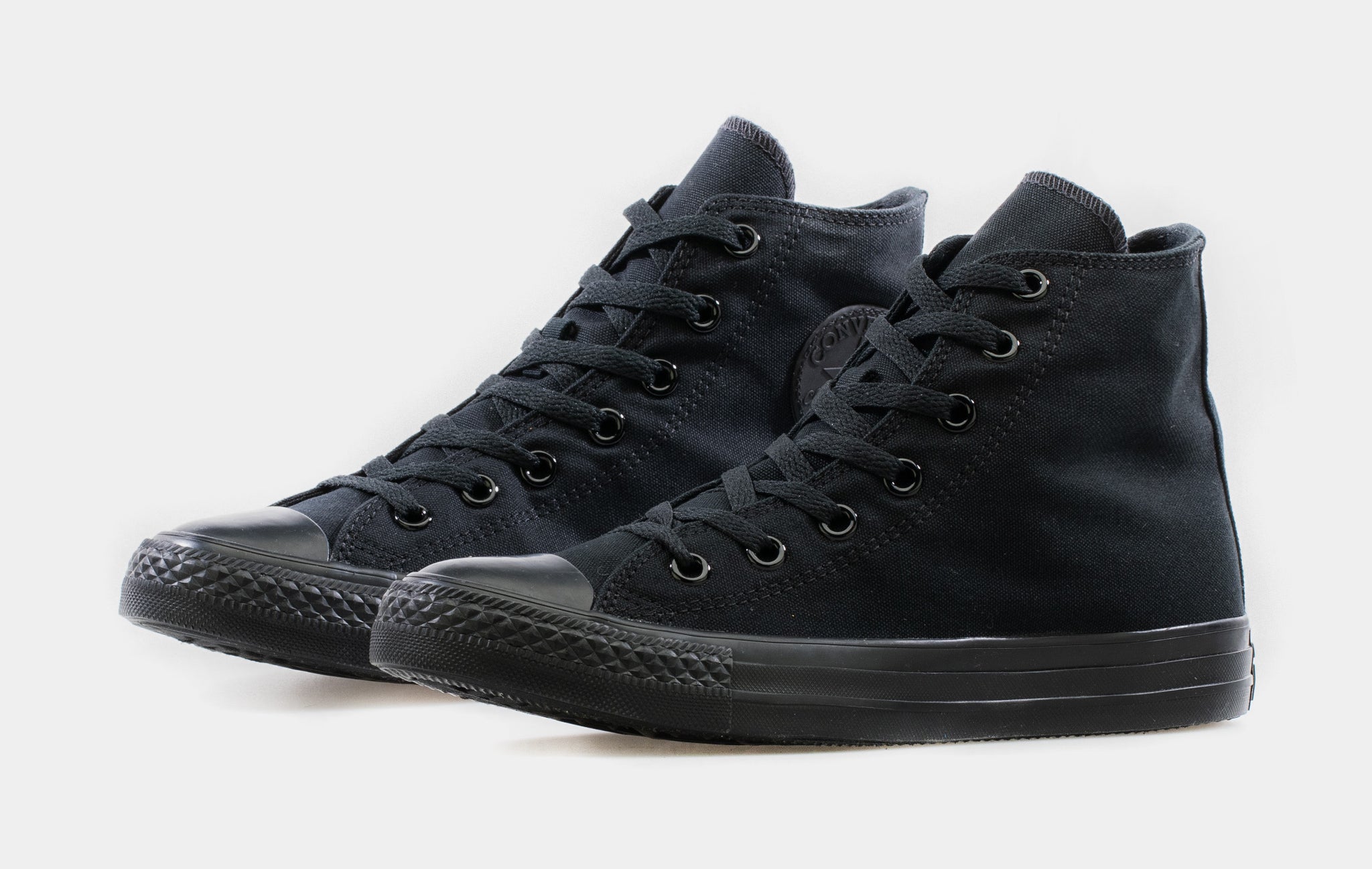 Converse Women's Chuck Taylor High Top Casual Shoes in Black/Black Size 10.0 | Canvas