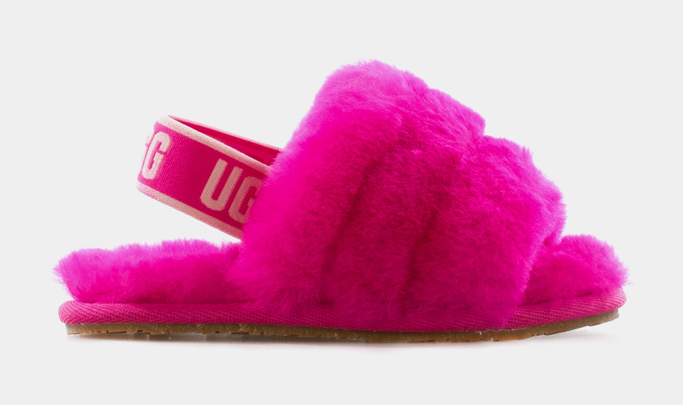 UGG Fluff Yeah Infant Toddler Slide Sandals Pink 1098579T RCR – Shoe Palace
