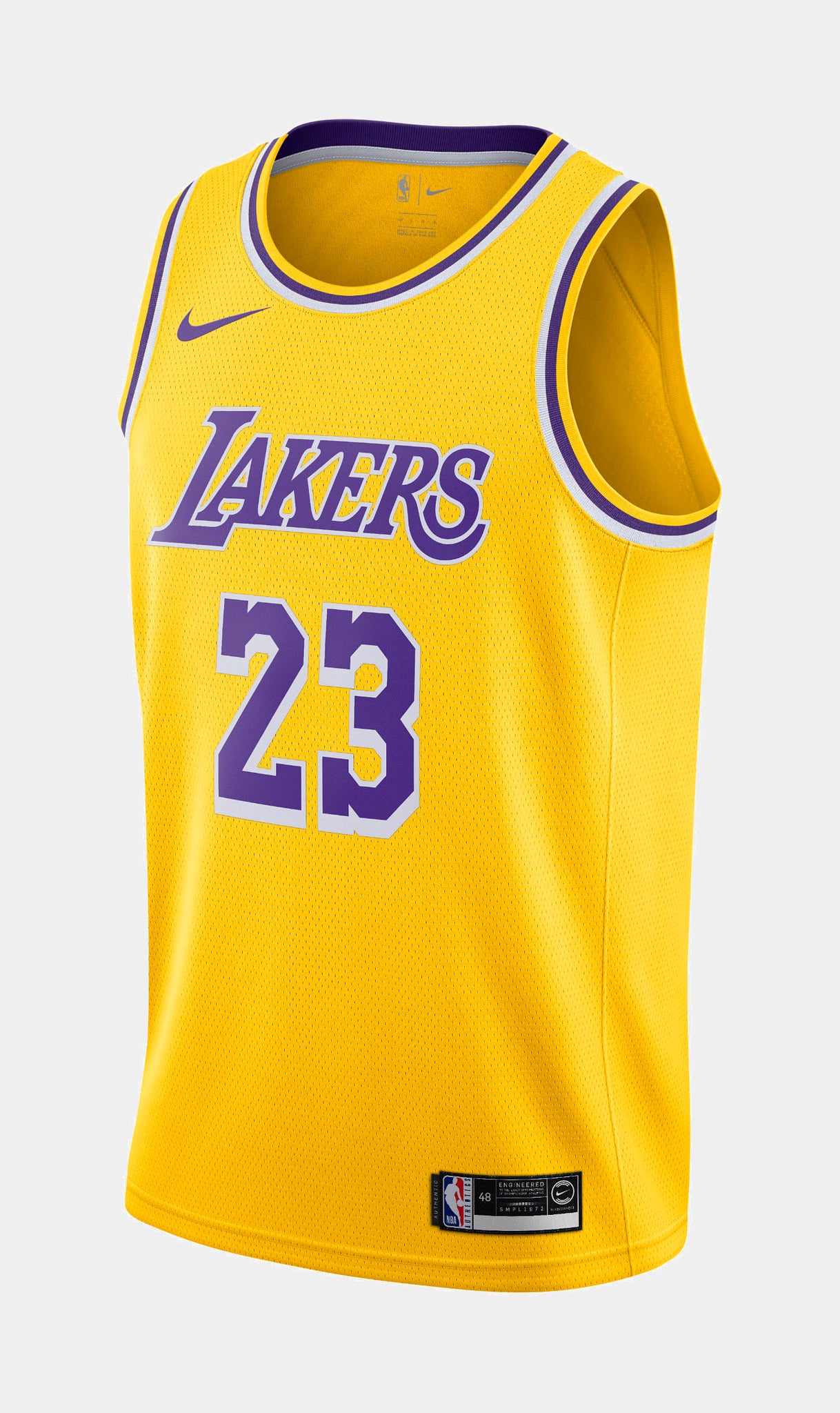 Nike LeBron James 23 NBA Swingman Men's LA Lakers Jersey Size 48 L  Basketball