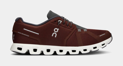 On Cloud 5 Mens Running Shoes Burgundy White 59.98161 – Shoe  display picture 3