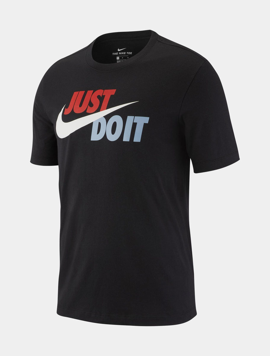 Nike Sportswear Just Do It Swoosh Mens T-Shirt Black AR5006-010 – Shoe ...