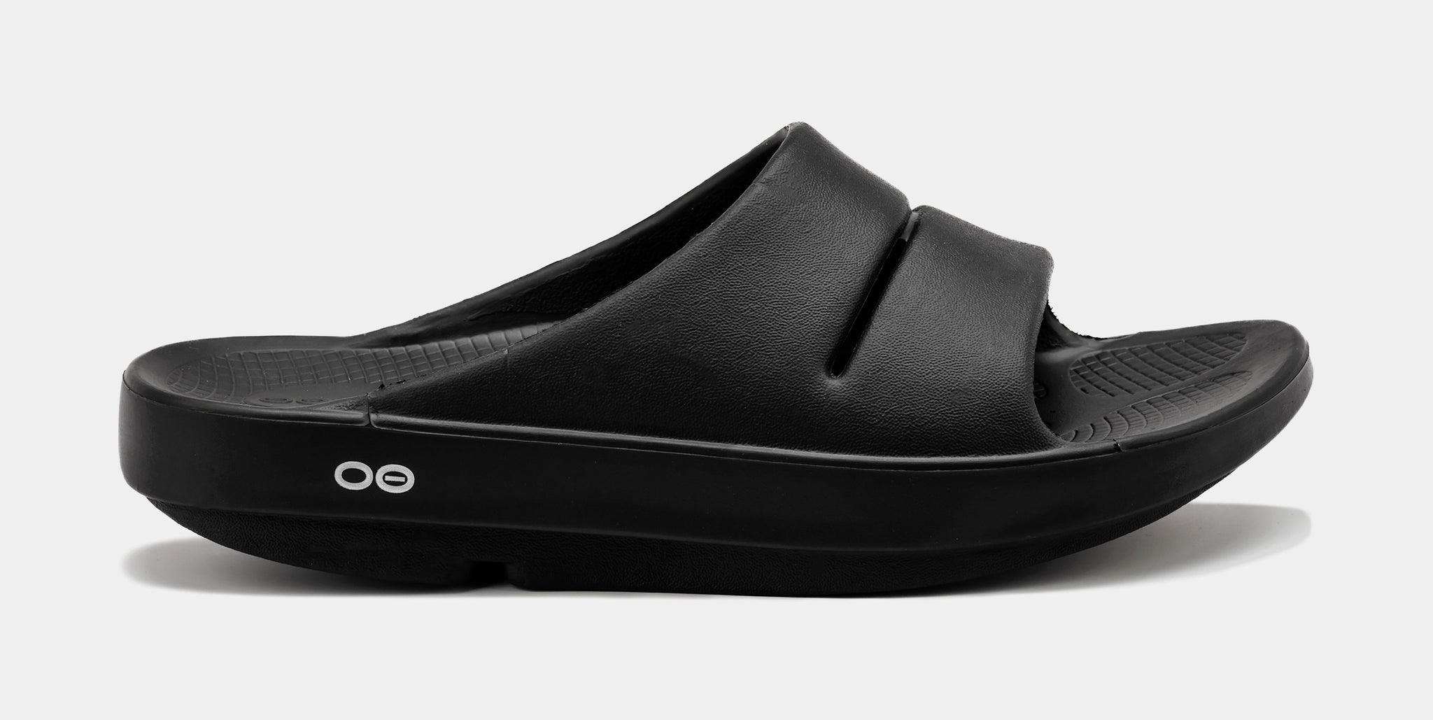 Oofos Ooahh Black Recovery Slide Sandals Womens 12 Mens 10 WORN ONCE OOFOS OOahh Recovery Slide Sandals Black NEW Women main image 3