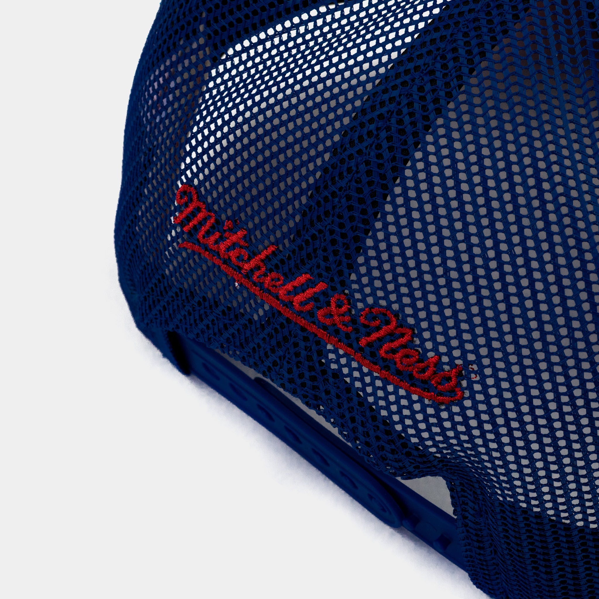 MITCHELL & NESS HHSS5152-HROYYPPPBLUE Houston Rockets Billboard Trucker Mens Hats (Blue) Image 25520270573774
