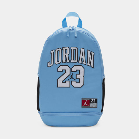 nike boy air jordan iso backpack Jordan Jersey Grade School Backpack Blue 9A0780-B9F – Shoe Palace
