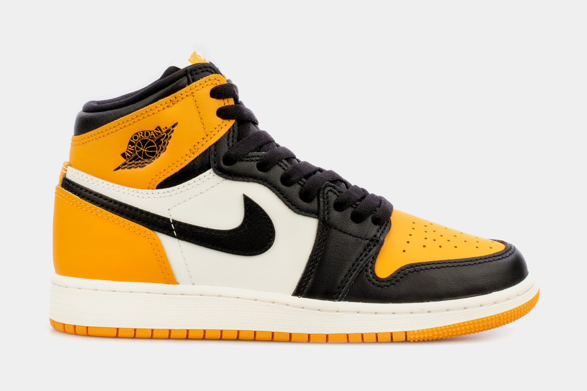 Air jordan 1 yellow and black grade school Clearance