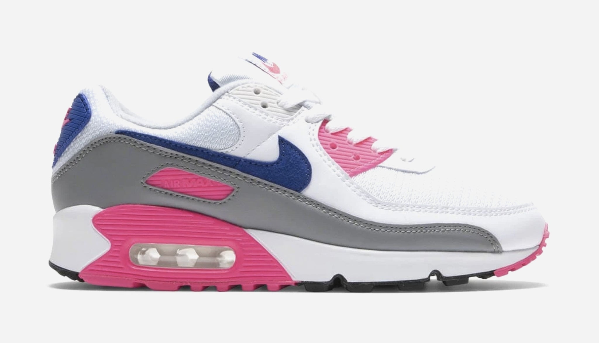 Nike Air Max 90 Laser Pink Womens Lifestyle Shoes Pink Blue CT1887-100 – Shoe