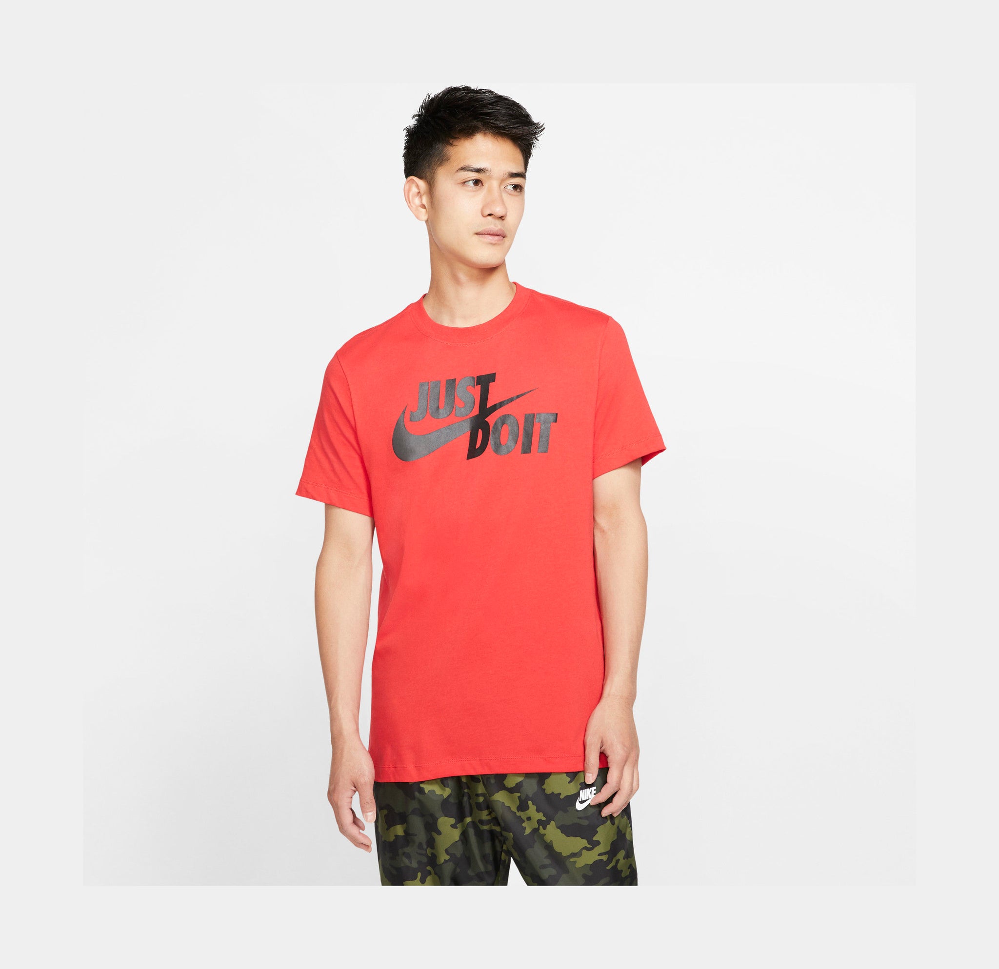 Nike Sportswear Just Do It Swoosh Mens T-shirt Red AR5006-657 – Shoe Palace