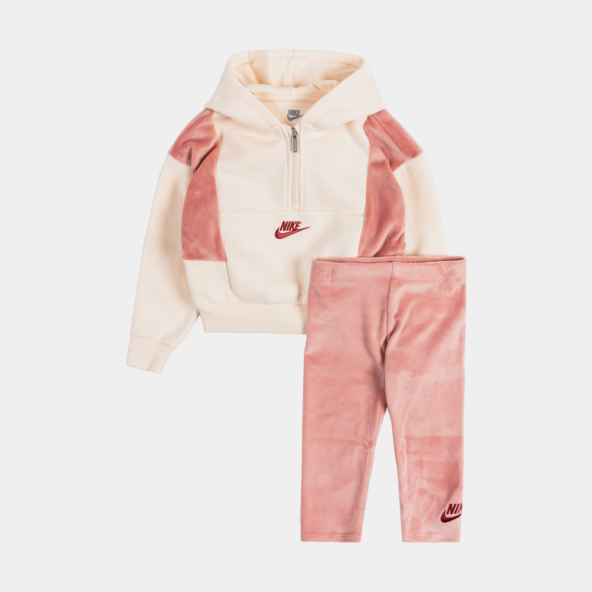 pink nike jogger set