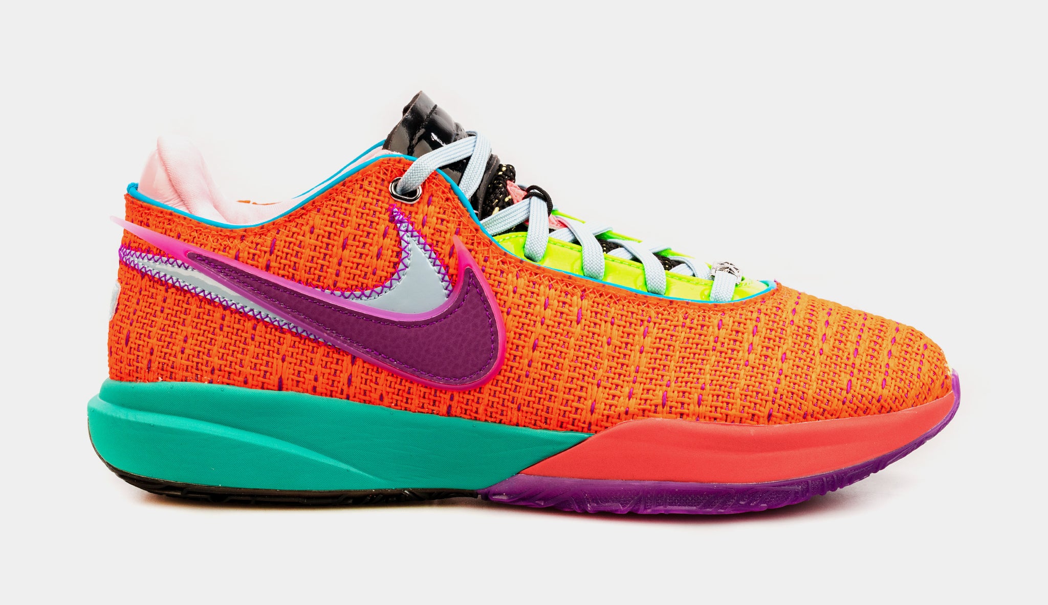 Nike LeBron 20 Total Orange Mens Basketball Shoes (Orange/Purple)