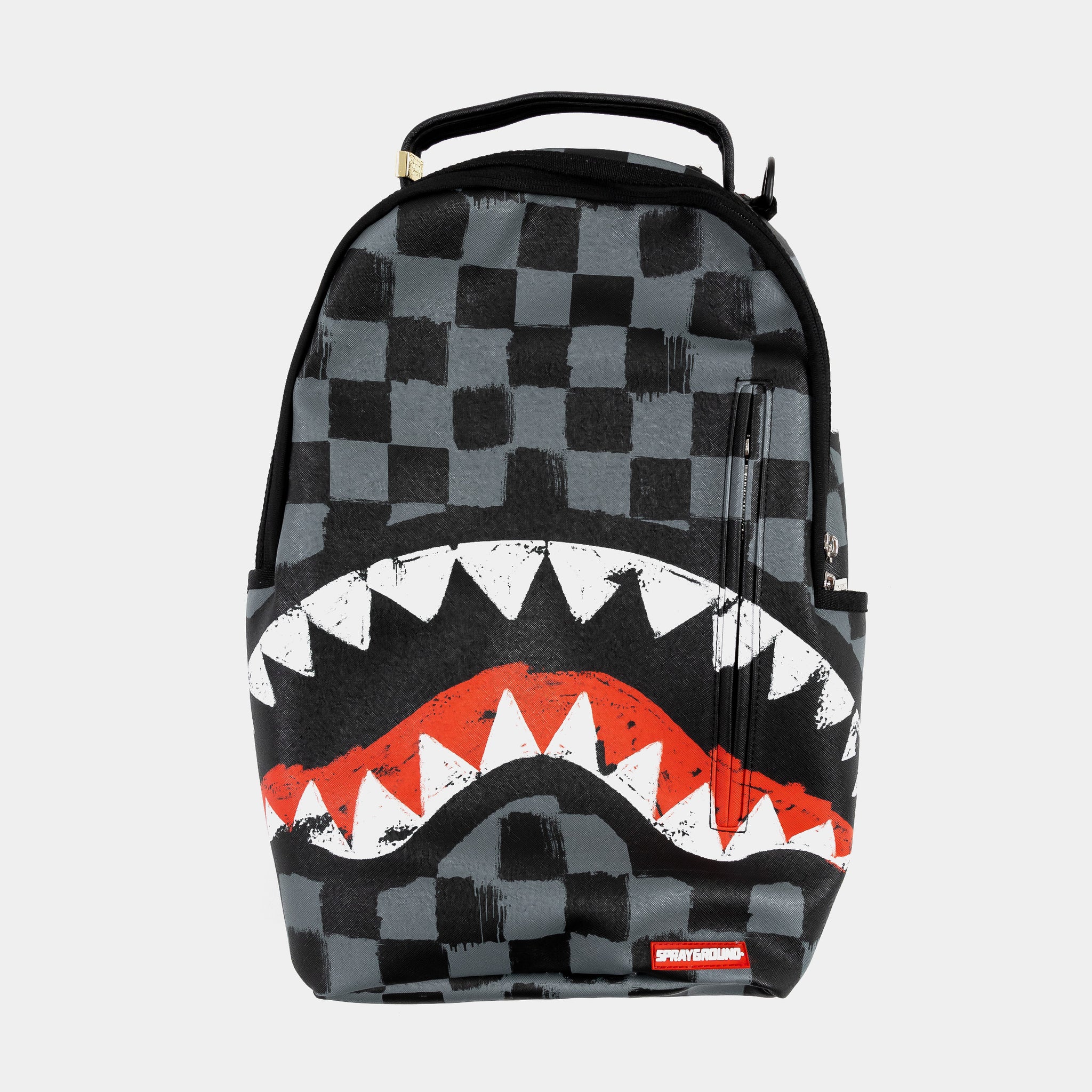 SPRAYGROUND 910B5825NSZ Sharks In Paris Painted Mens Backpack (Black/Red) Image 27112338587854