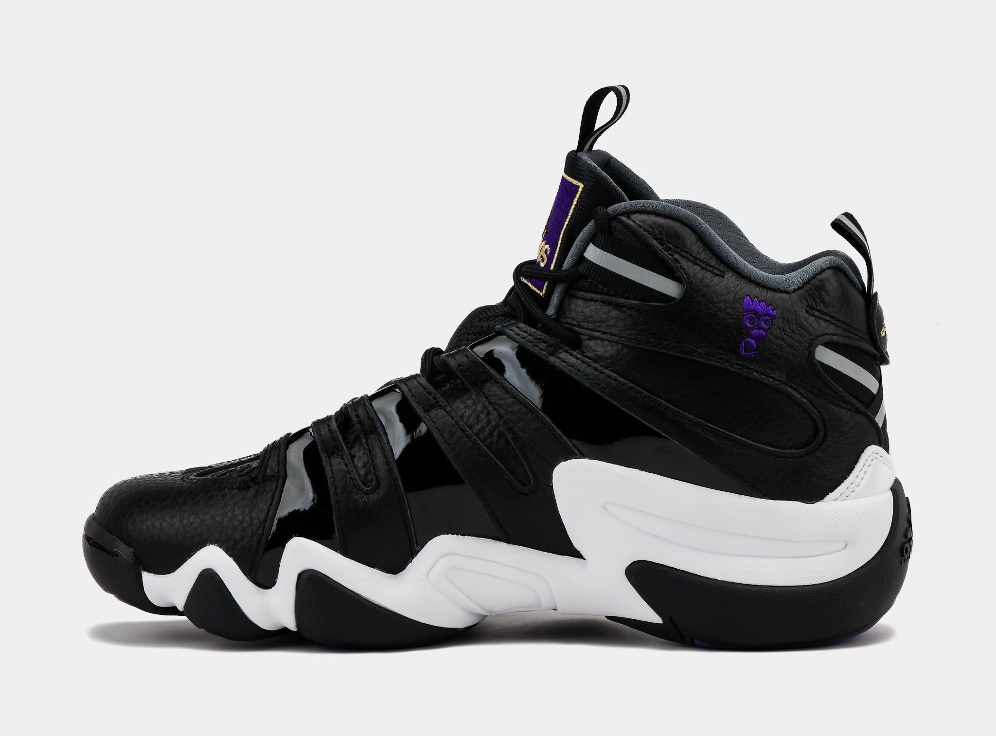 adidas Crazy 8 Mens Basketball Shoes Core Black Regal Purple Cloud ...