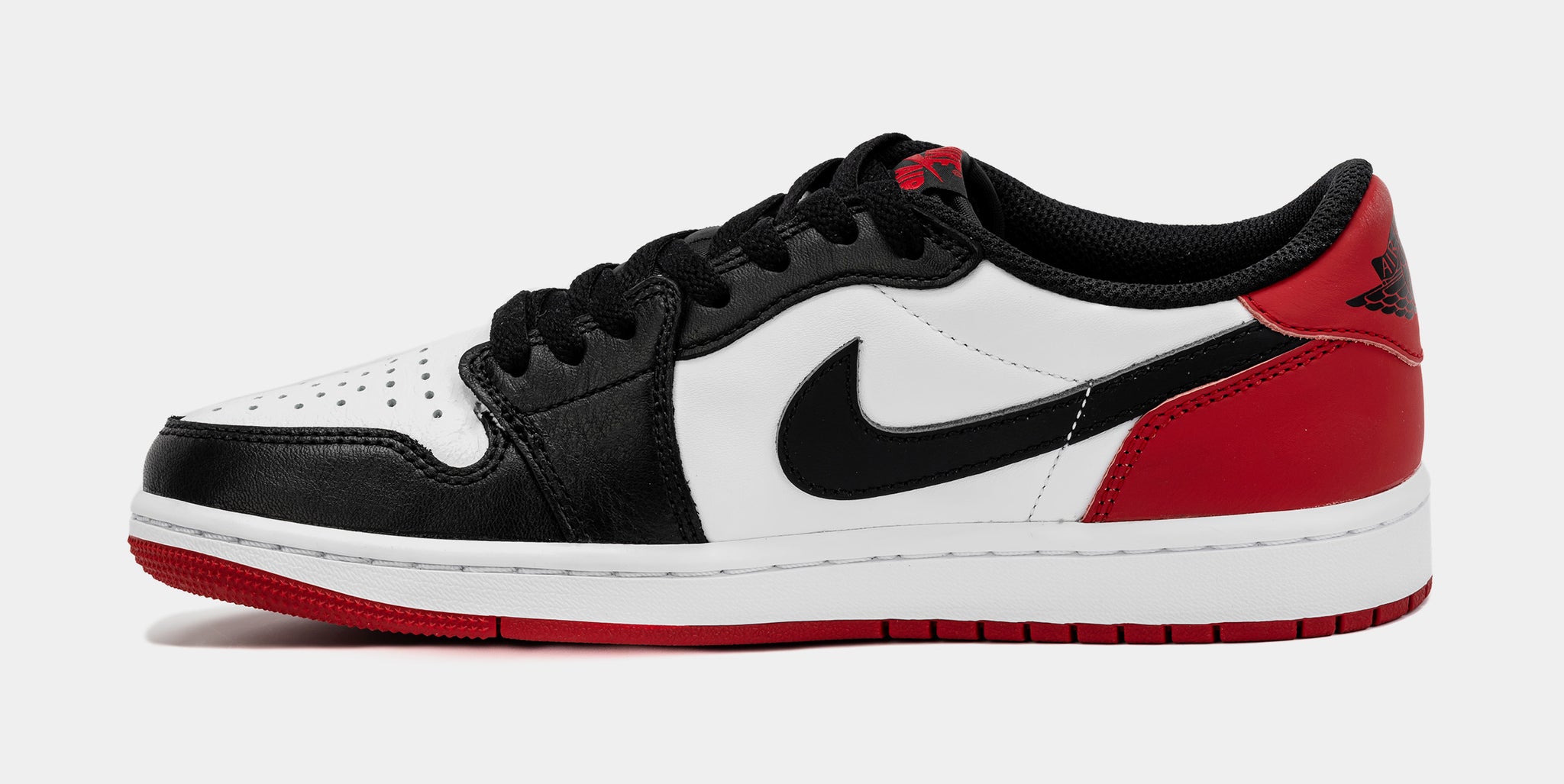 Jordan Air Jordan 1 Retro Low OG Black Toe Mens Lifestyle Shoes