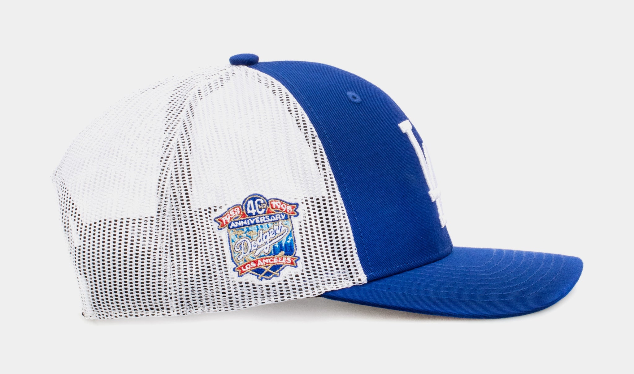 47 BRAND BCPTN-SRSTK12CTP-RY72 Shoe Palace Exclusive Los Angeles Dodgers Mens Trucker Hat (Blue) Image 24378666549454