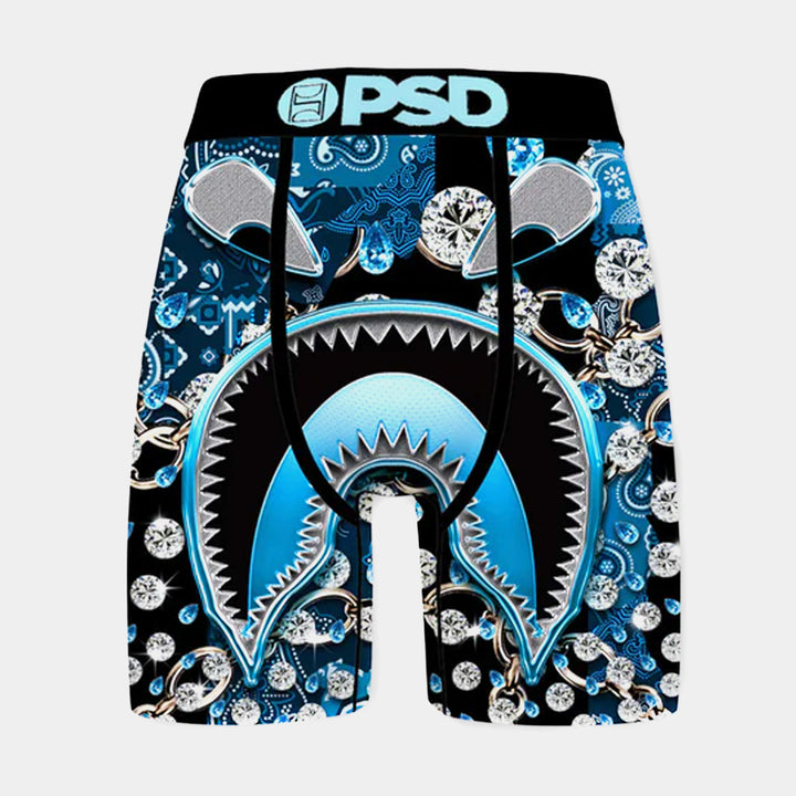 Psd Blood Diamonds Mens Boxers Black Red Free Shipping 423180004