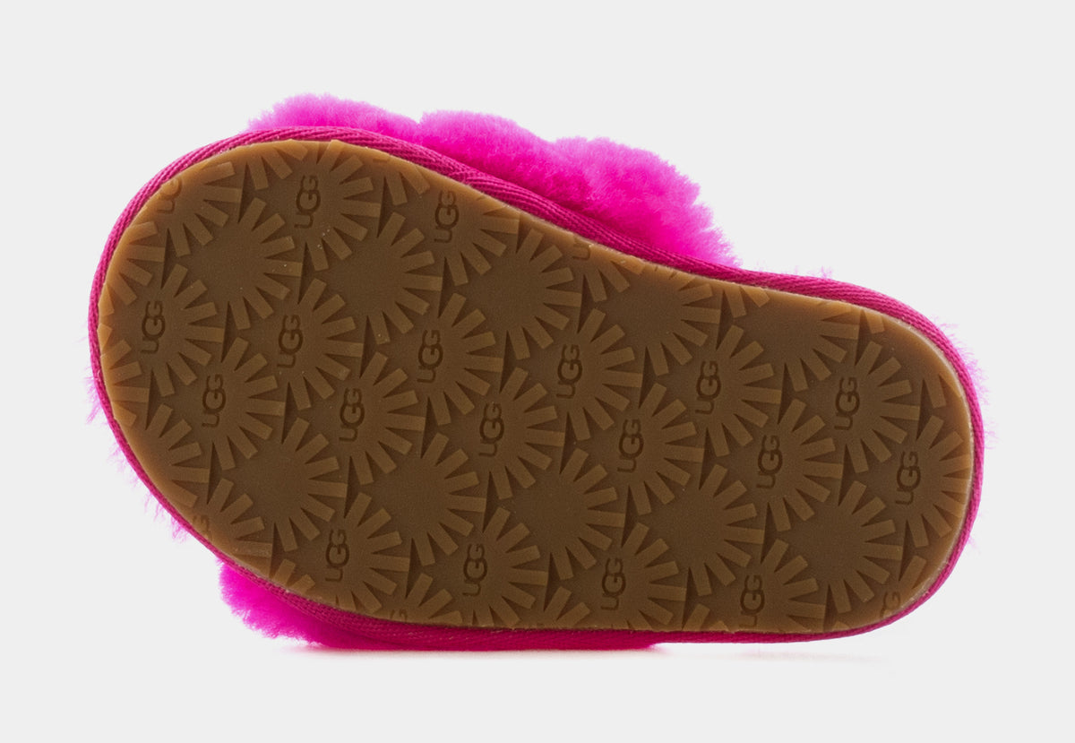 UGG Fluff Yeah Infant Toddler Slide Sandals Pink 1098579T RCR – Shoe Palace