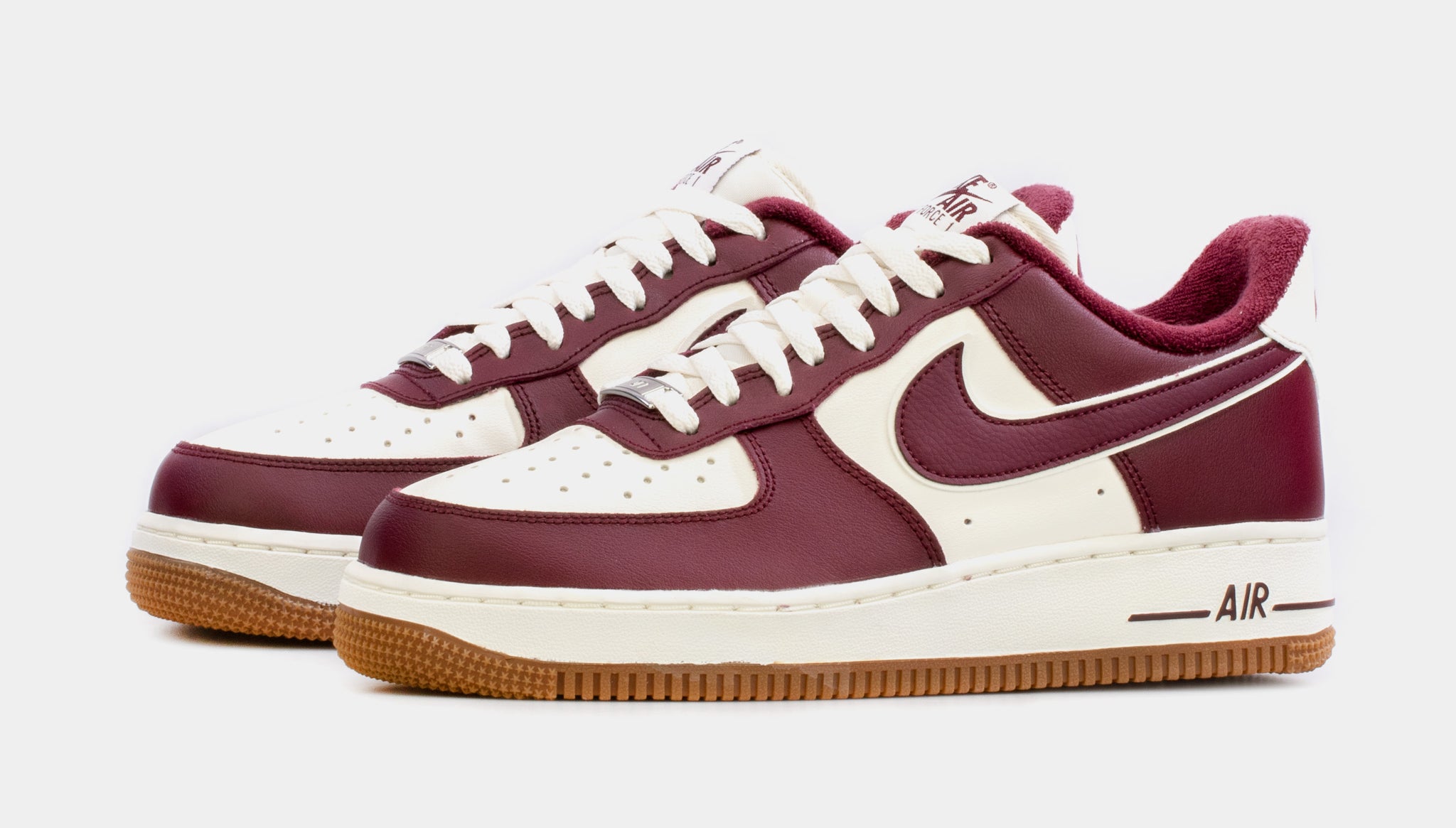 Nike Air Force 1 low maroon white size 10.5 men's (DQ7659-102)