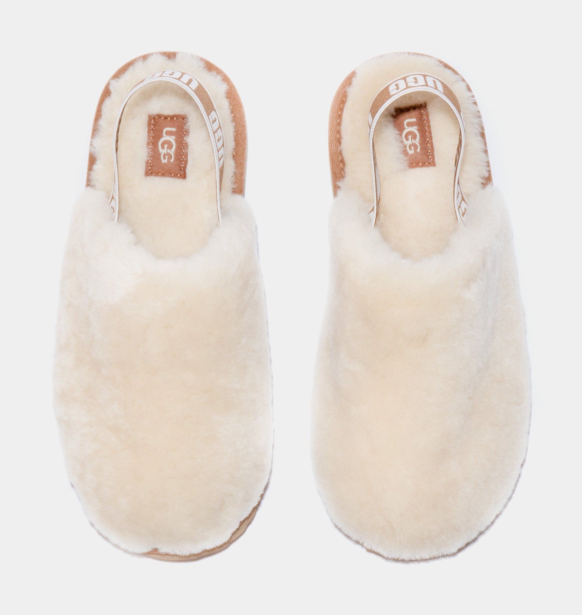 UGG Fluff Yeah Clog Grade School Sandals Tan Cream 1123633K NAT 