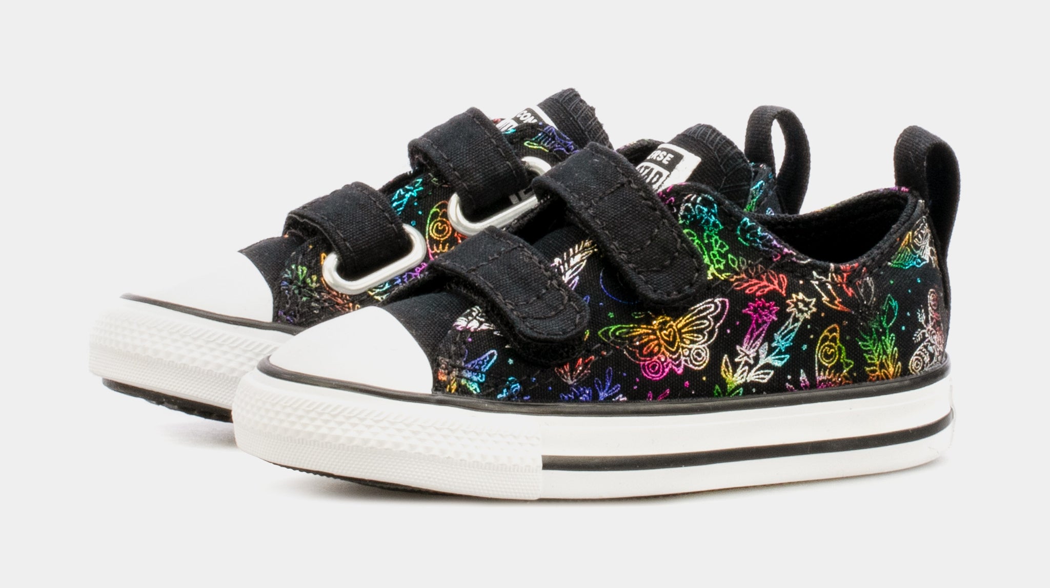 Converse All Star 2V Infant Toddler Lifestyle Shoes Black A03188F 