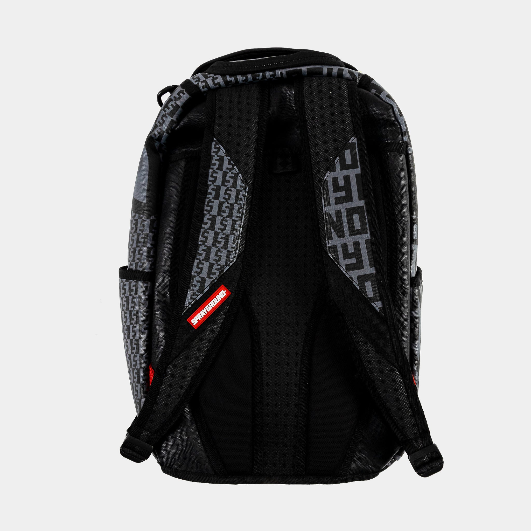 Sprayground Split Money Check Mens Backpack Grey Black B5472 – Shoe Palace