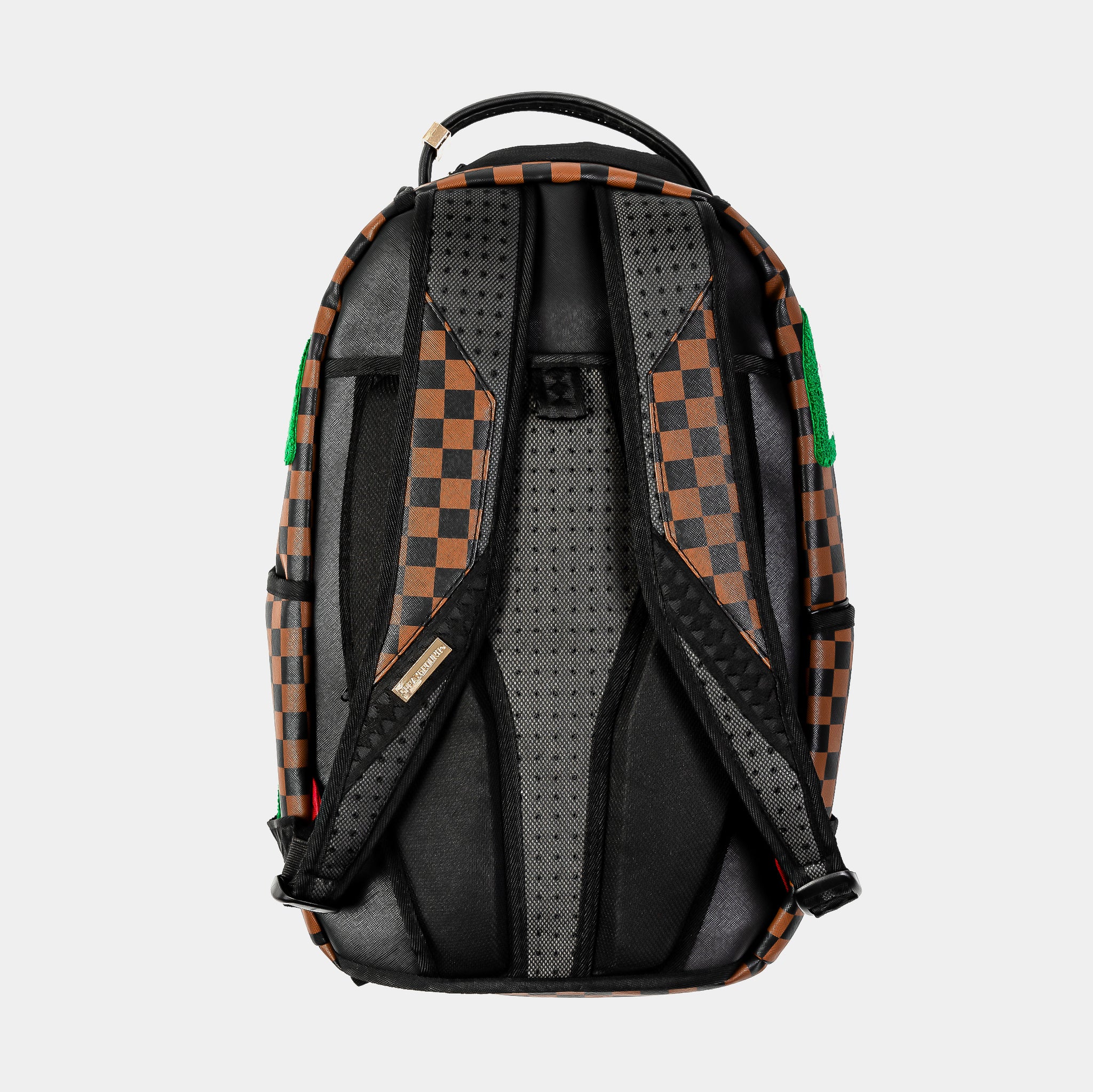 Sprayground Chenille Shark Mens Backpack Brown Green 910B5961NSZ