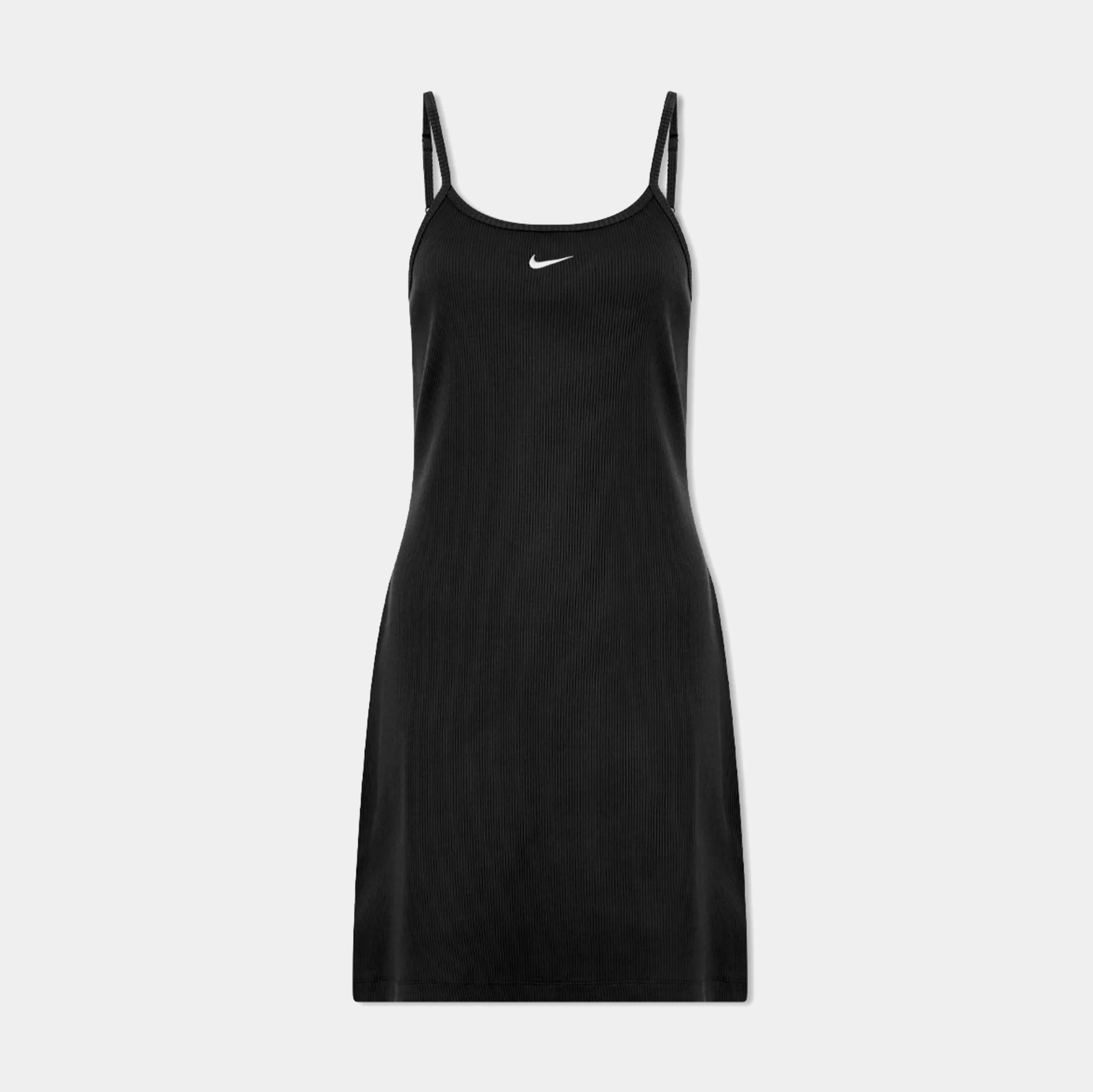 Nike NSW Essential Ribbed Womens Dress Black DM6230-010 – Shoe Palace