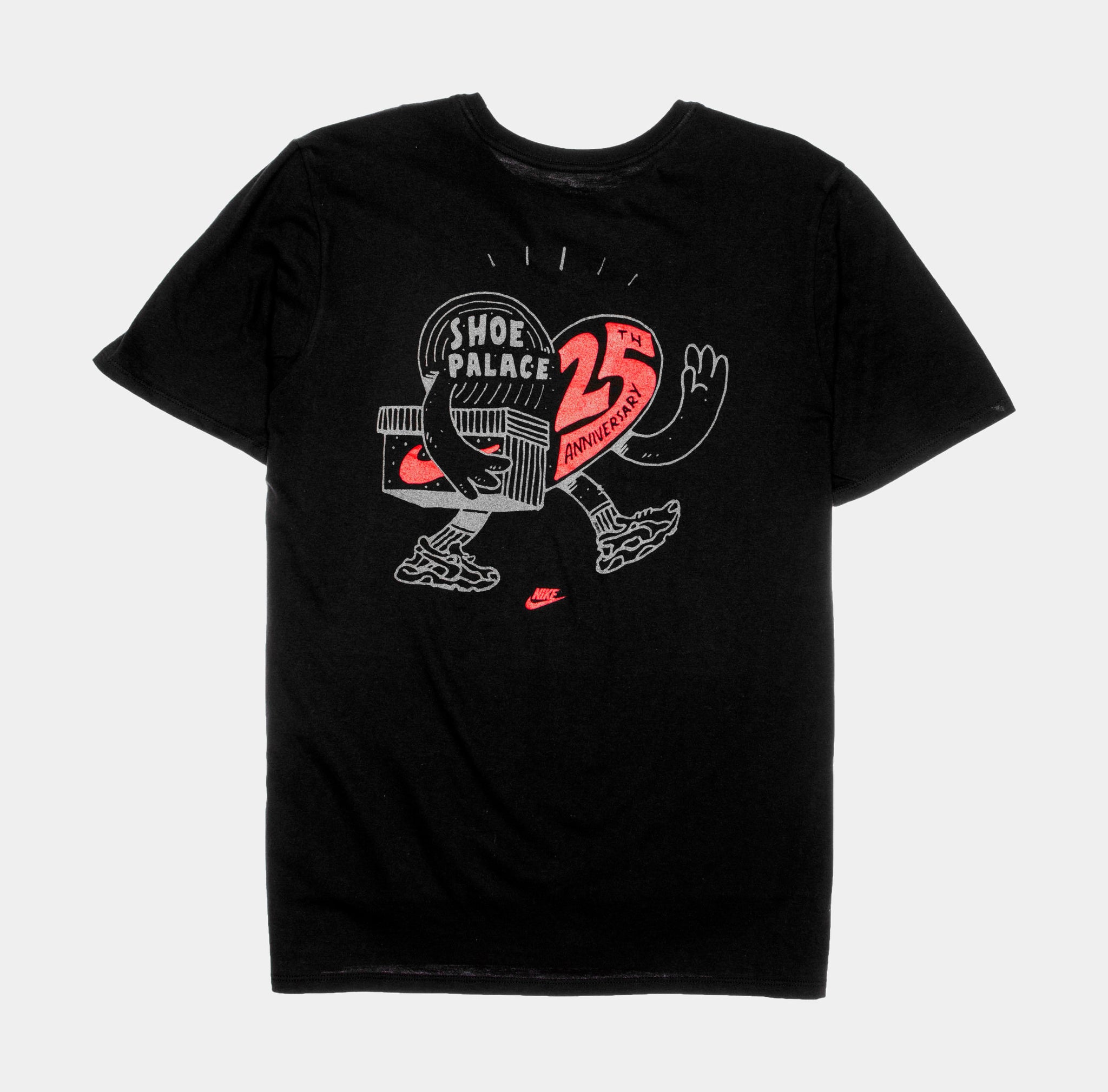 Inicialmente Becks erupción Nike Shoe Palace Nike 25th Anniversary Men -T-Shirt Black SP25THTEE-BLK3M