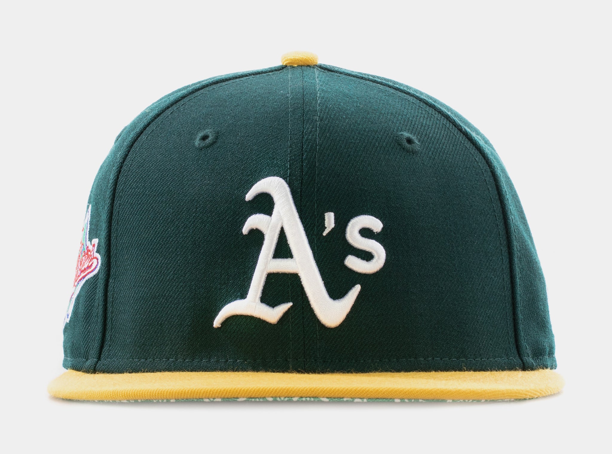 New Era Oakland A's 59Fifty Fitted Cap Mens Hat Green Yellow 12731554 –  Shoe Palace