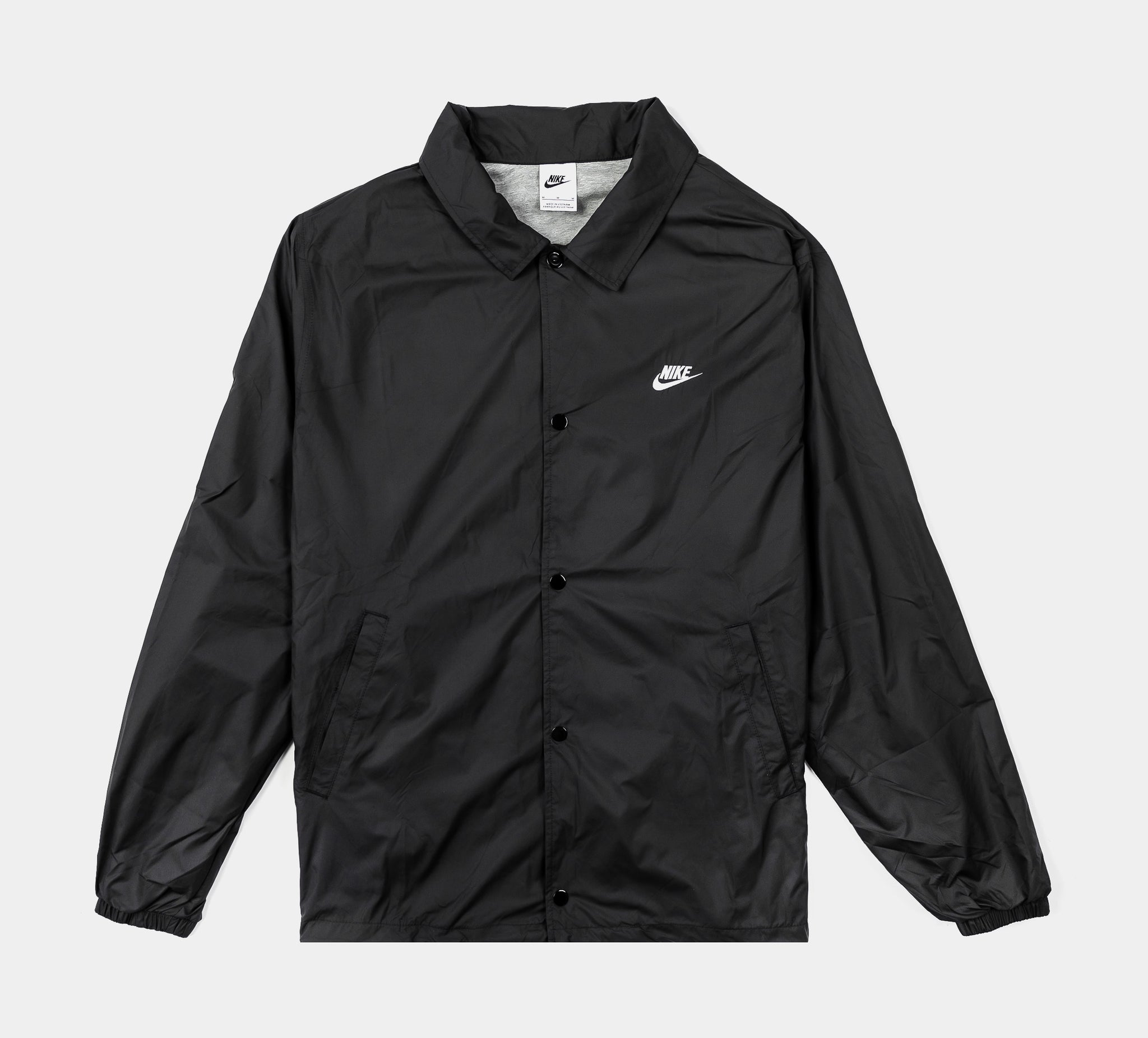 Nike NSW Club Coaches Mens Jacket Black White FN3316-010 – Shoe Palace