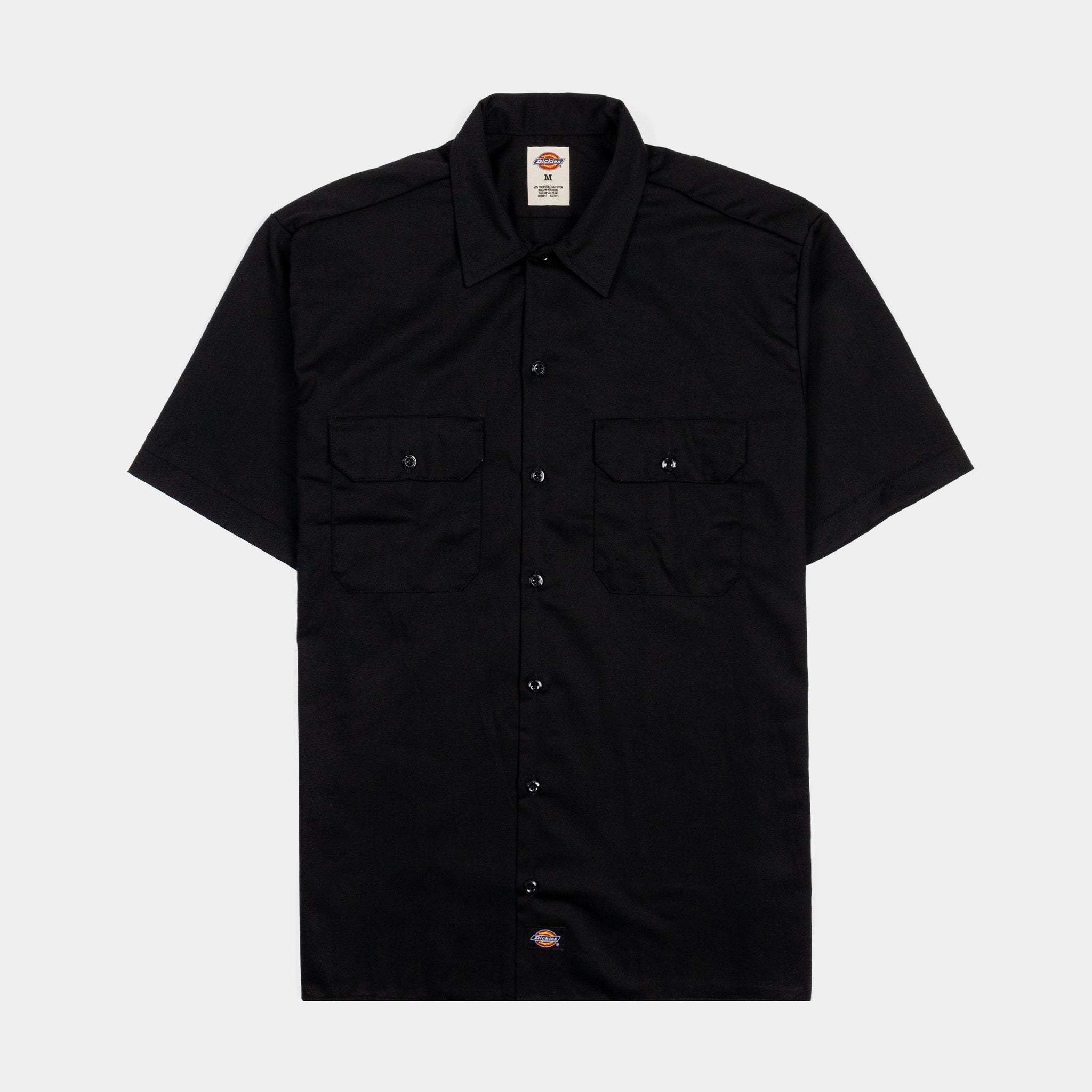 Dickies Twill Work Mens Short Sleeve Shirt Black 1574-BK Shoe Palace Dickies Twill Work Mens Short Sleeve Shirt Black 1574-BK Shoe Palace