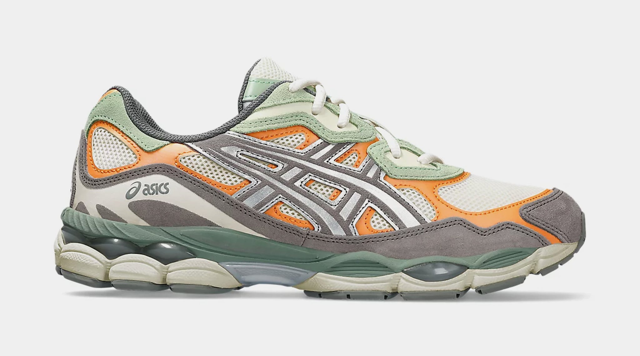 ASICS Gel-NYC Mens Running Shoes Cream Clay Grey 1203A383 