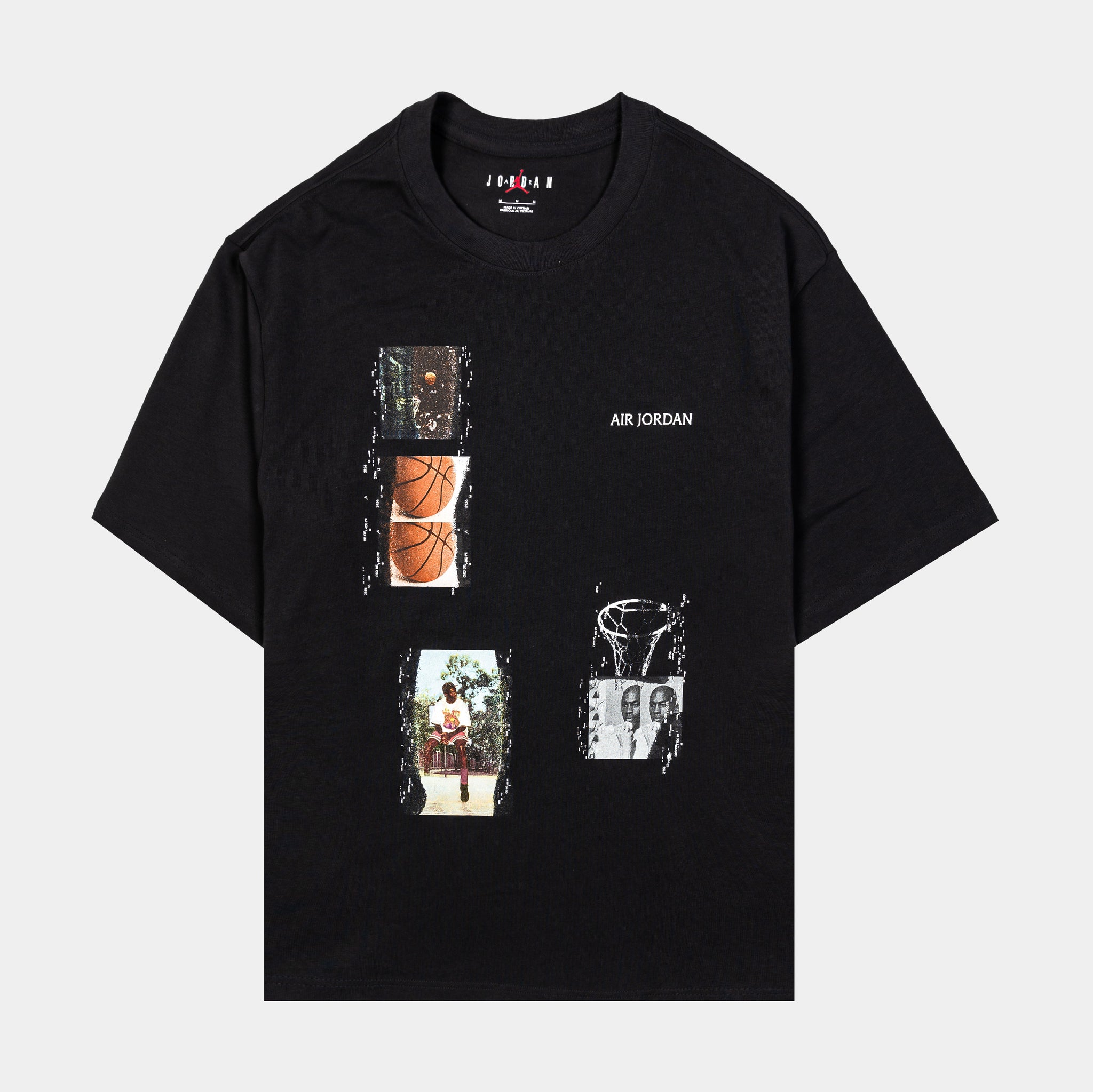 Jordan Flight Heritage 85 Graphic Mens Short Sleeve Shirt Red  