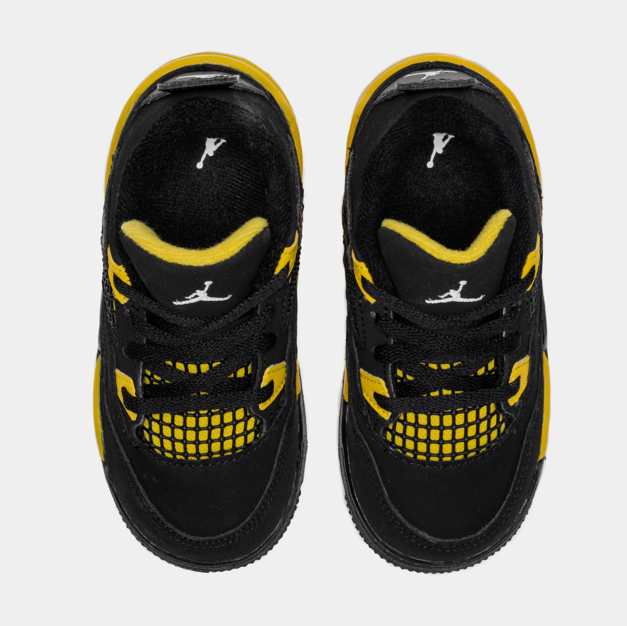 Jordan Air Jordan 4 Retro Thunder Infant Toddler Lifestyle Shoes Black ...