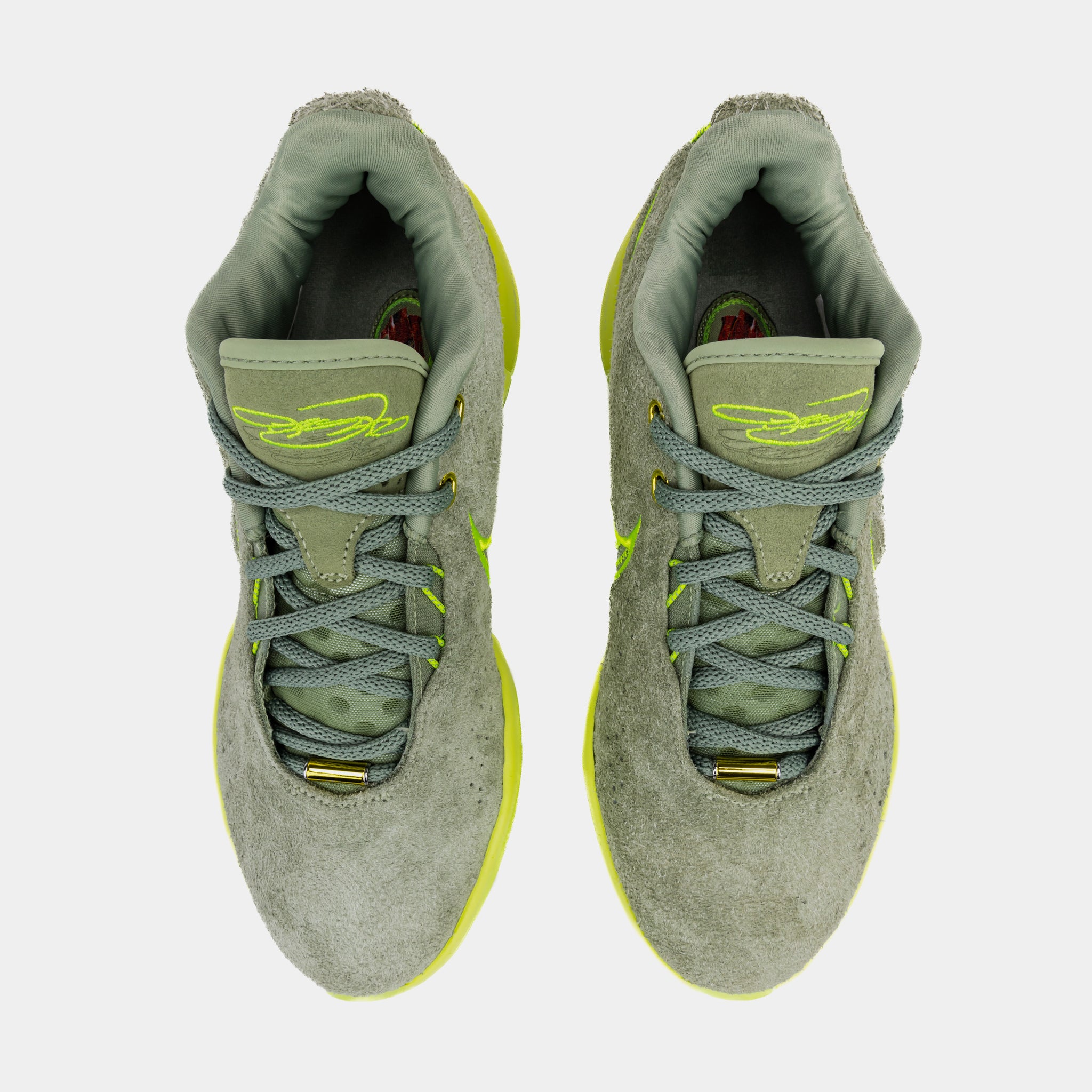 Nike Lebron XXI Algae Mens Basketball Shoes Oil Green Volt FV2345