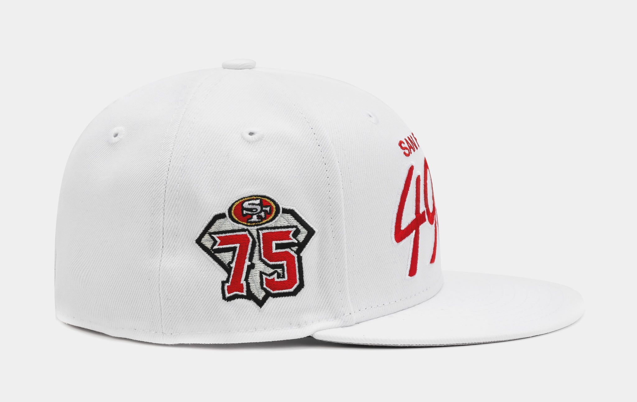 New Era Shoe Palace Collection San Francisco 49ers 59FIFTY Mens Fitted Hat (White)