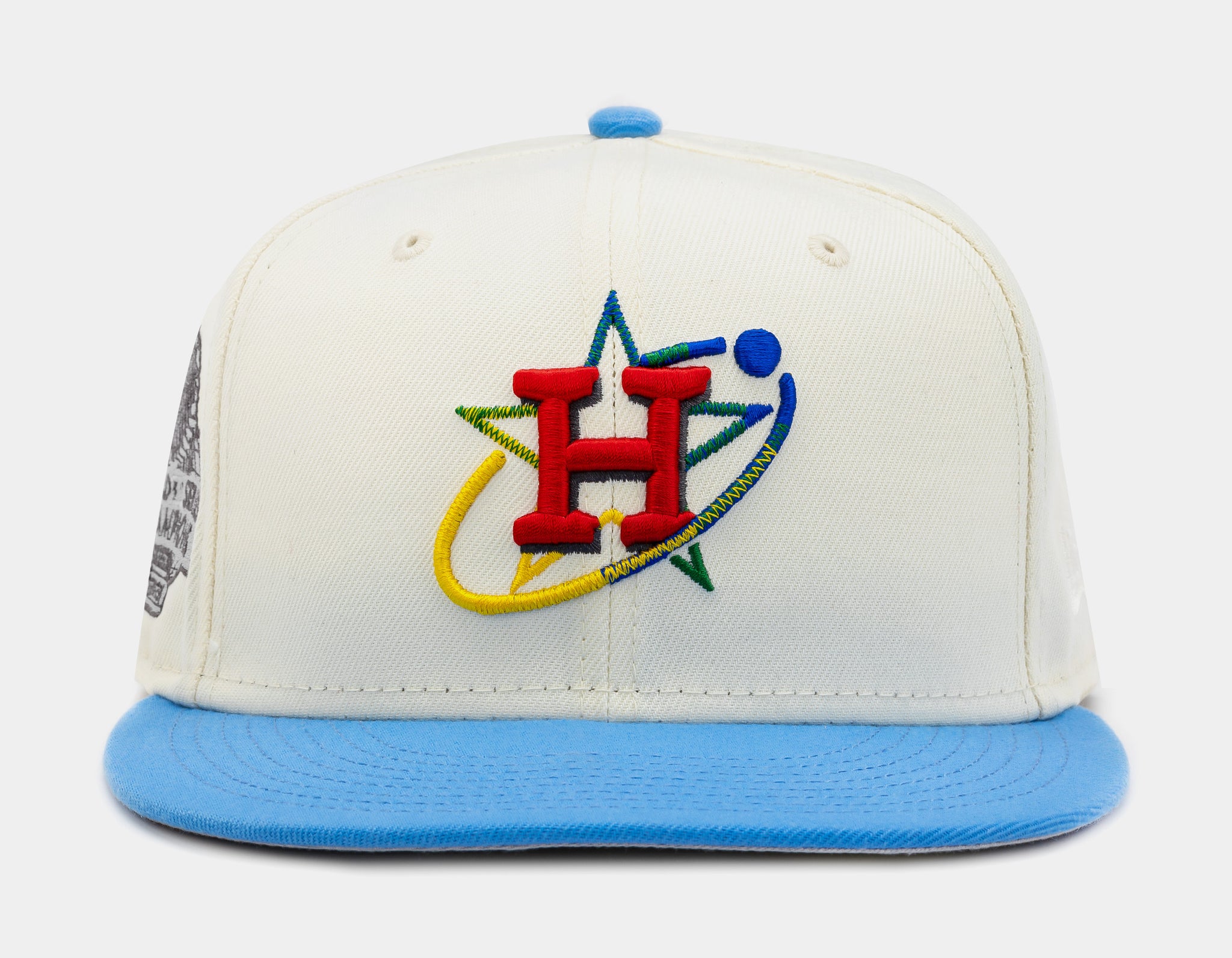 New Era Shoe Palace Exclusive Houston Astros 59FIFTY Mens Fitted Hat (White/Blue)