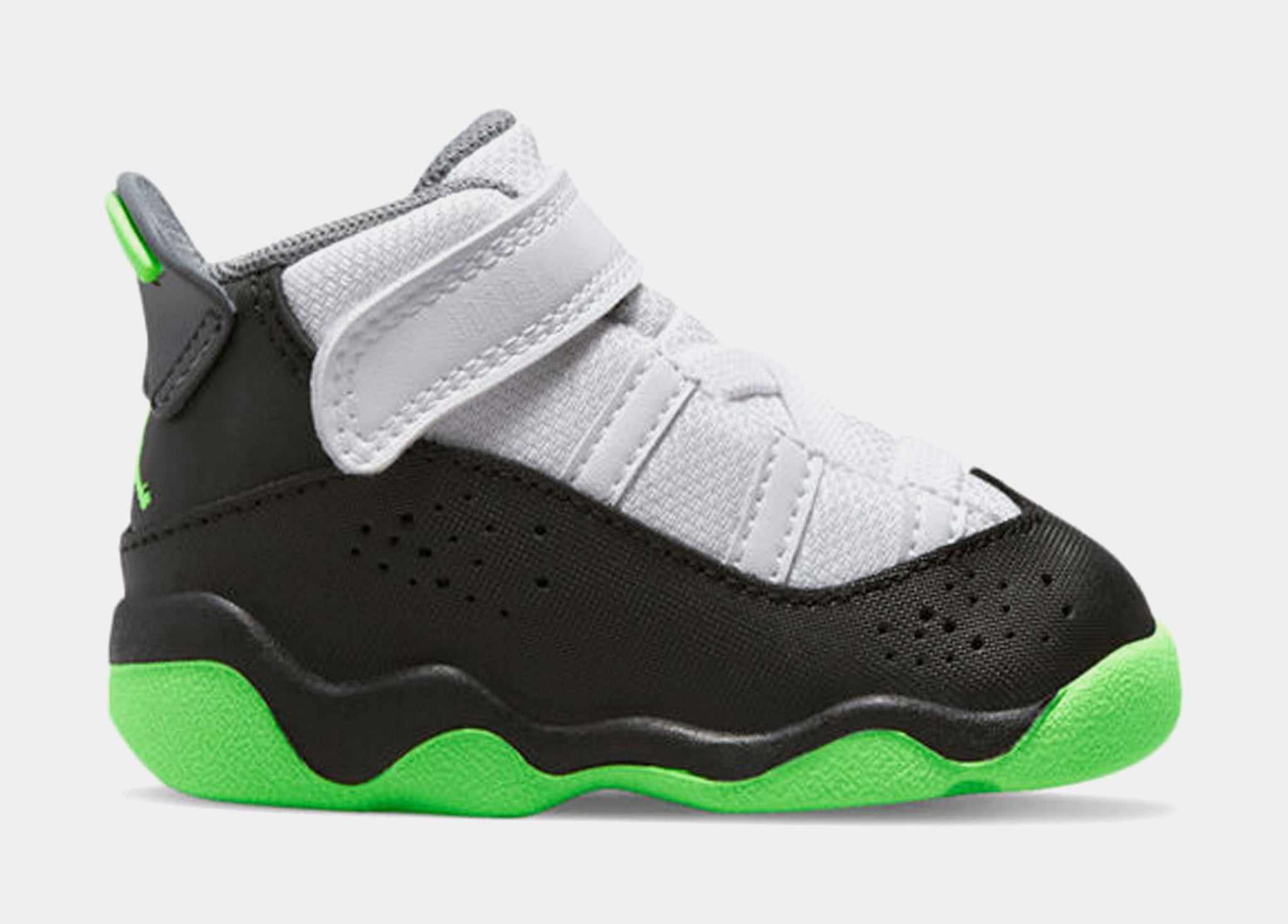 6 rings jordans green