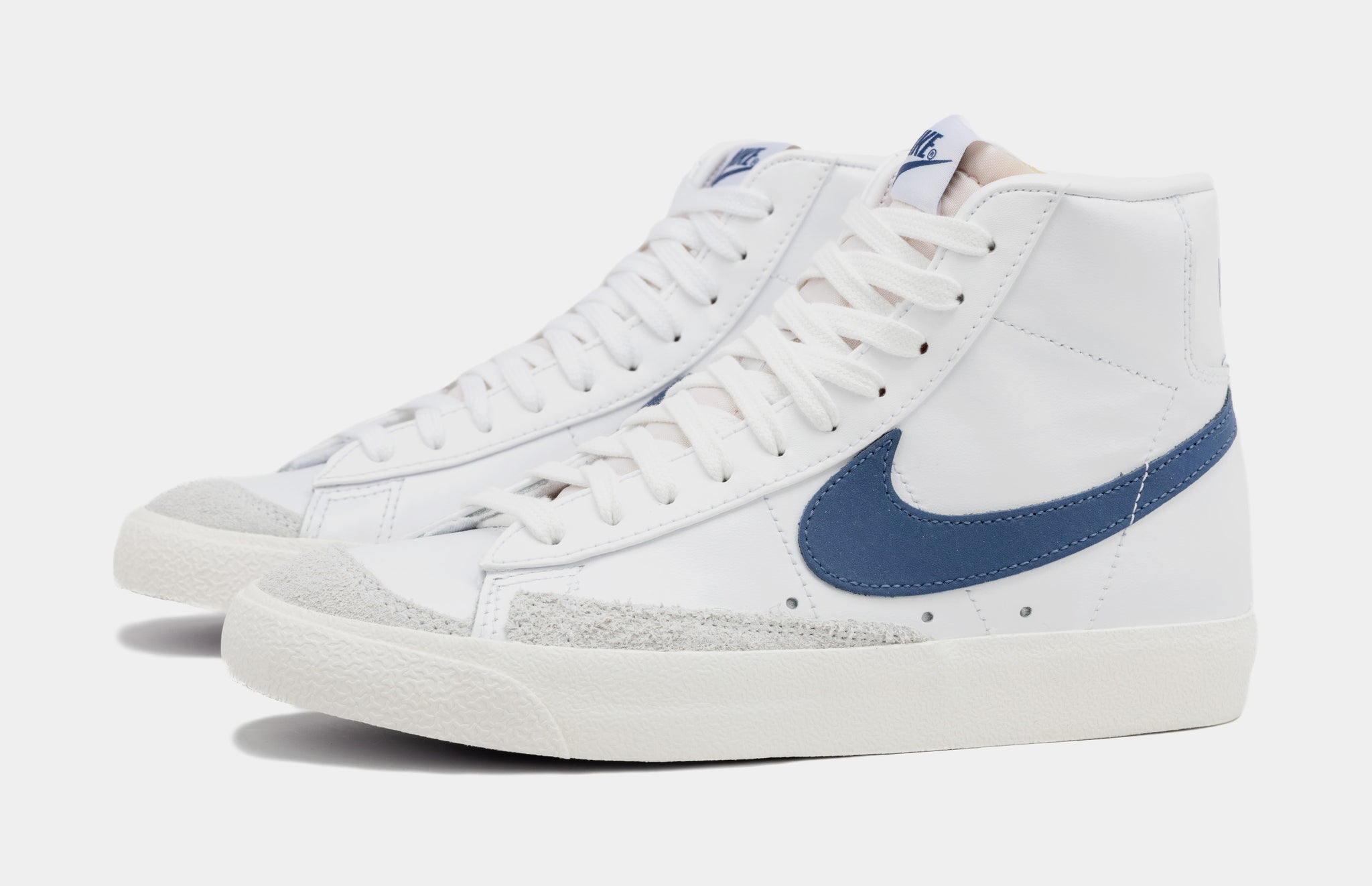 Nike Blazer Mid '77 Womens Lifestyle Shoes White Blue CZ1055-125