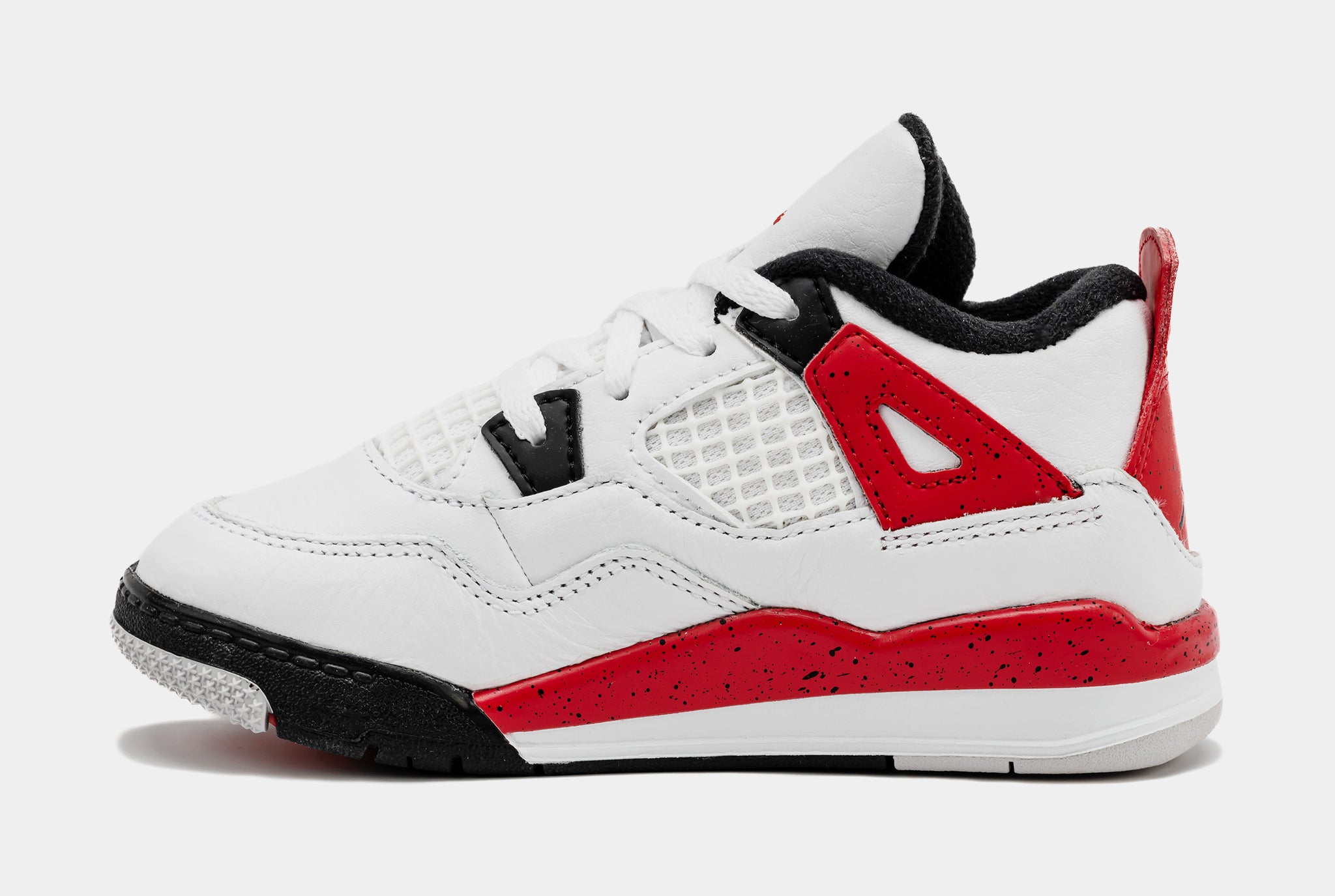 Air Jordan 4 Retro Red Cement Infant Toddler Lifestyle Shoes (White/Red)  Free Shipping
