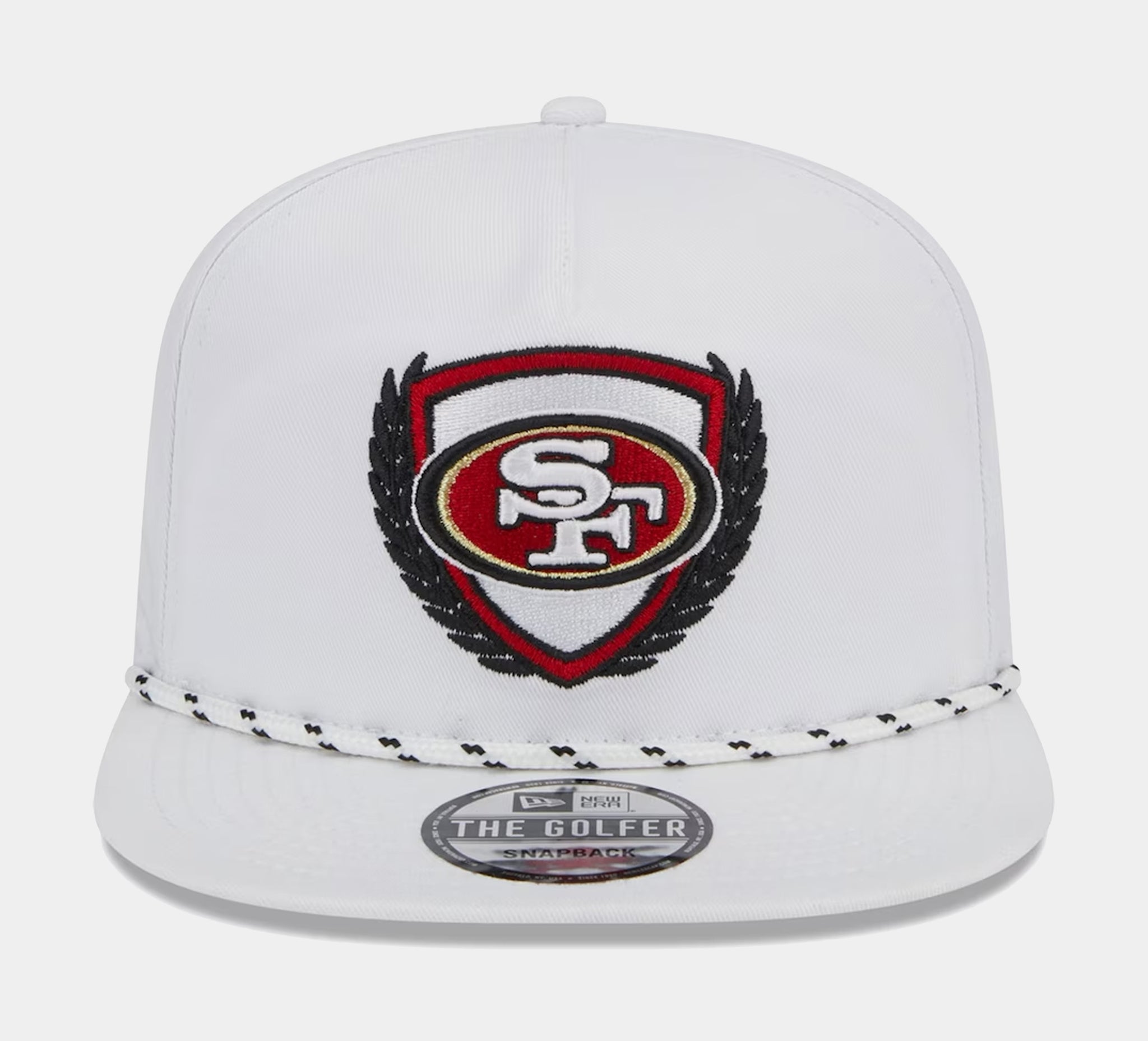 New Era San Francisco 49ers Golfer 9FIFTY Mens Snapback Hat (White)