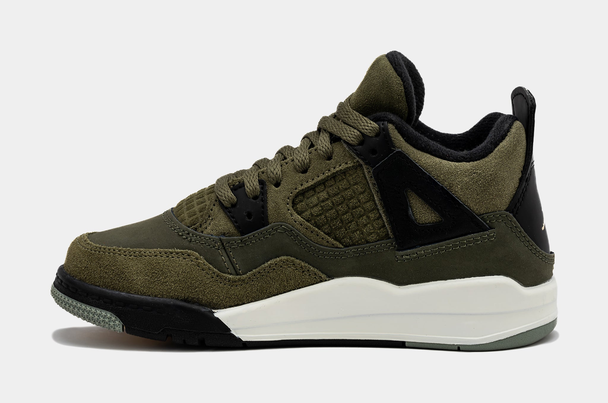 Jordan Air Jordan 4 Retro SE Craft Olive Preschool Lifestyle Shoes 