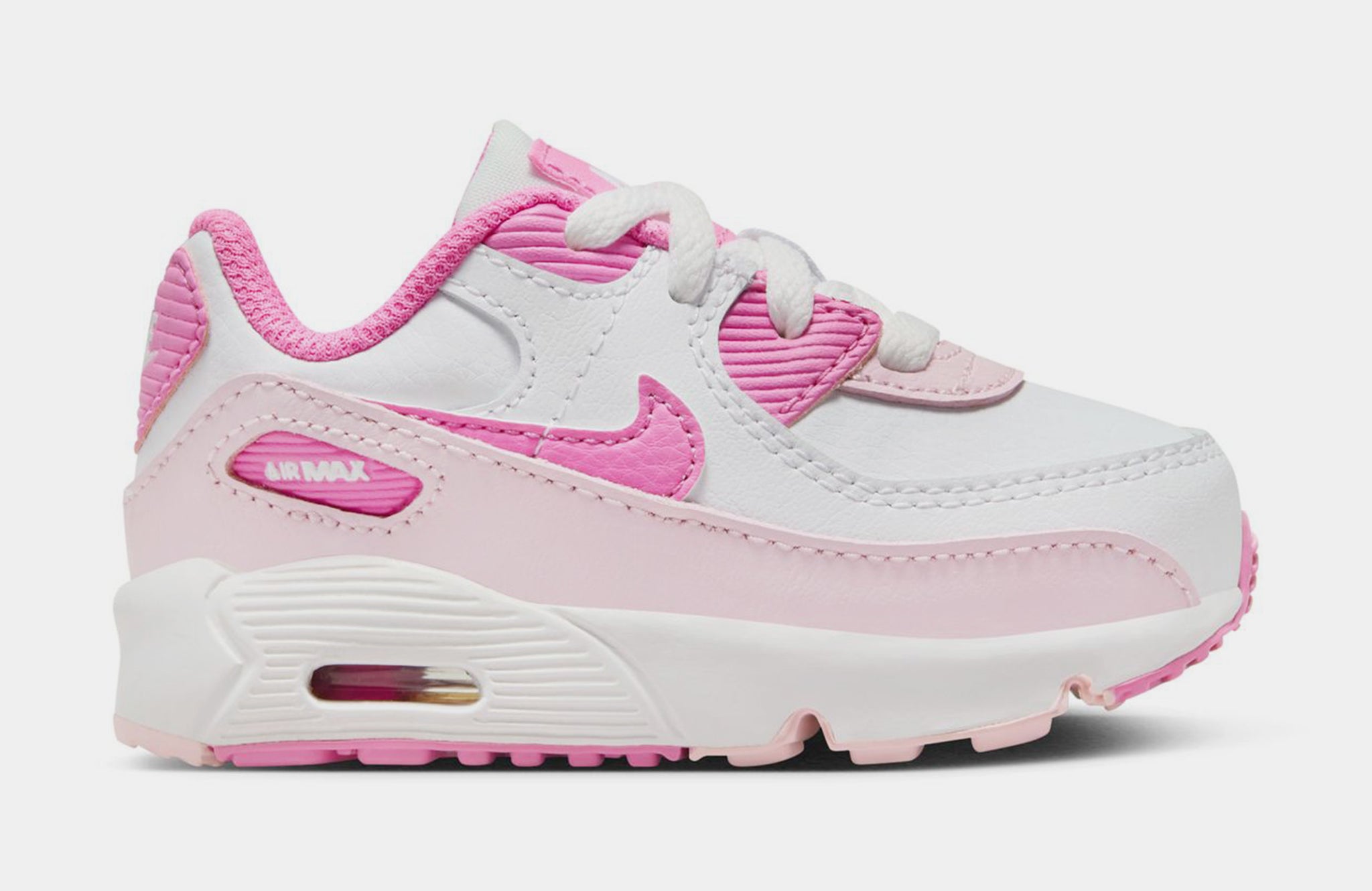 Nike Air Max 90 Infant Toddler Lifestyle Shoes White Pink Foam